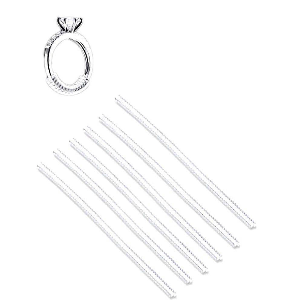 6 Pcs Invisible Ring Size Adjuster TPU Ring Guard Clear Ring Size Reducer for Loose Rings(Thin)