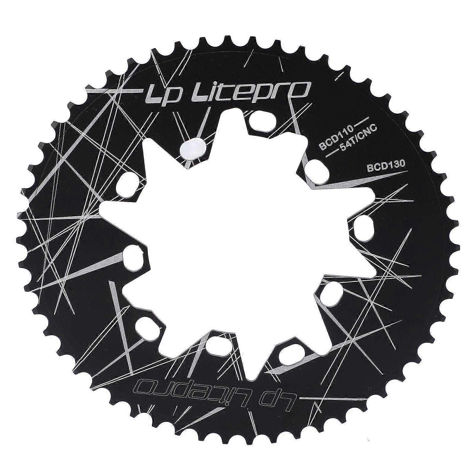Lp Litepro 110/130mm BCD Oval Chainring 54T Narrow Wide Chainring for 7 8 9 10 Speed Road Folding Bike