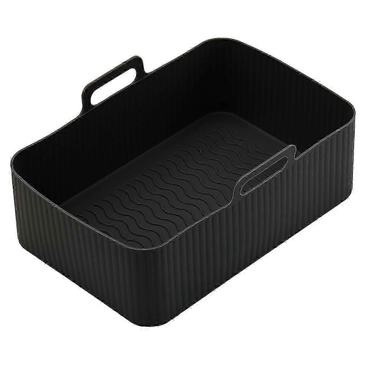 Air Fryer Silicone Pan, Rectangular Pot and Tray for Cooking 2025