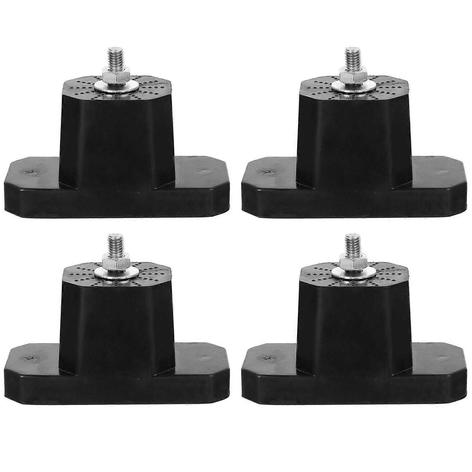 Air Conditioner Shock Absorbing Pad Black Rubber for 8Pcs Use