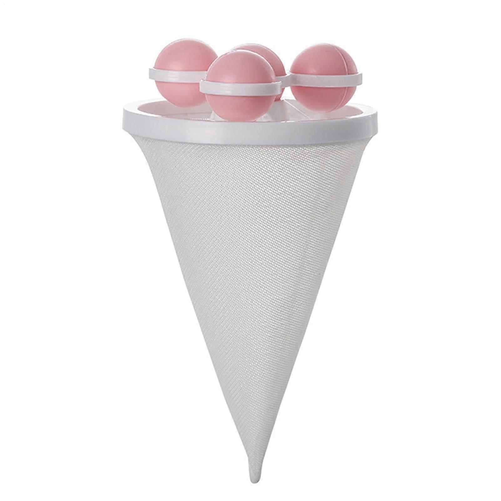 Laundry Hair Catcher, Washer Filter Pouch, Mesh Bag For Washing Machines, Lint Collection, AntiClog Dirt Remover, Pink
