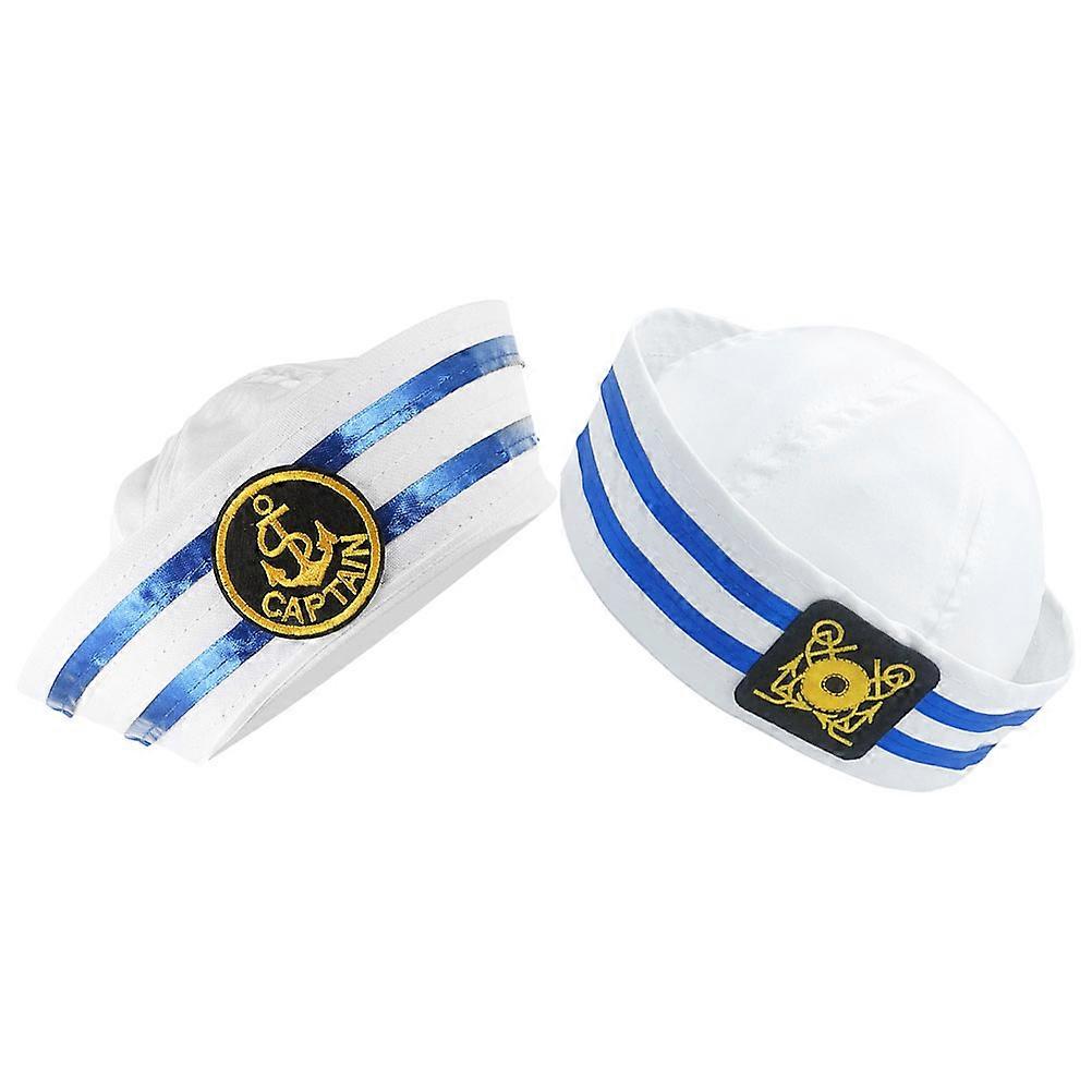 Sailing Party Captain Hat Cosplay Prop For Adults Unisex In Assorted Color With Dome Shaped Style 8 Pcs