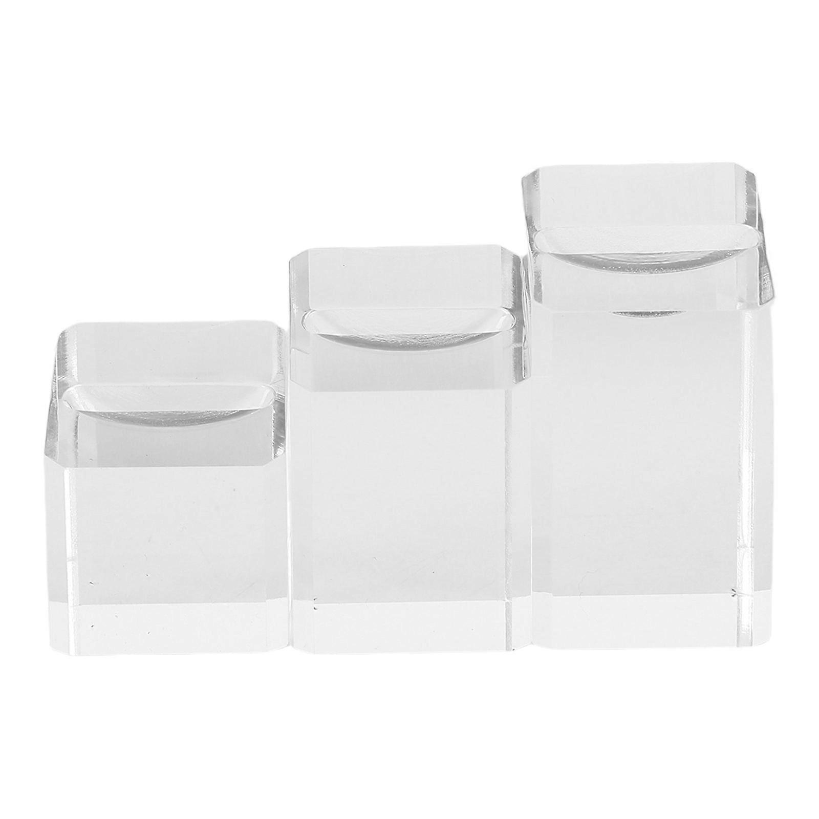 Transparent Jewelry Display Stand For Retail Stores Featuring Slanted Surface Design Suitable For Outdoor Displays Of 15Pcs