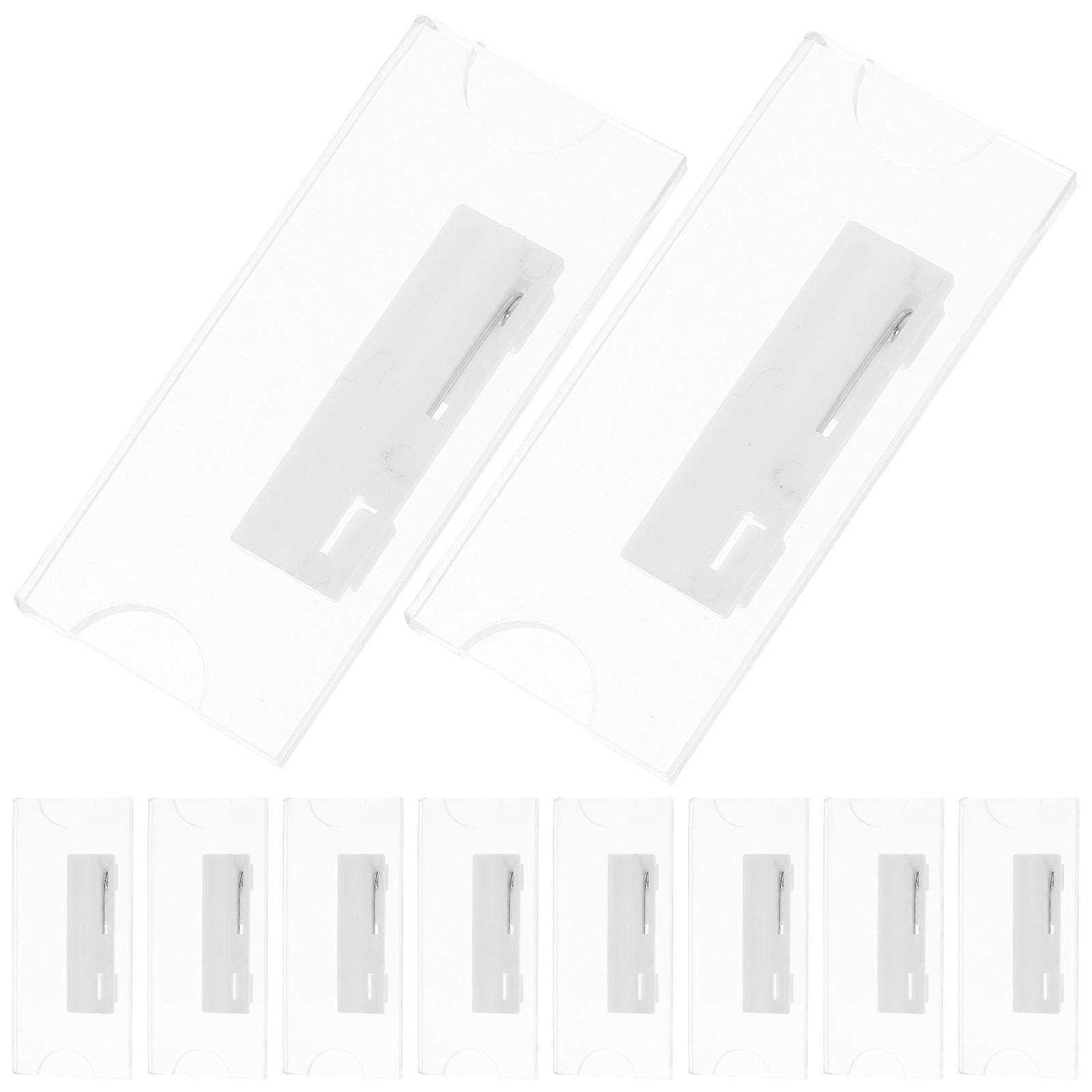 Acrylic Name Cards Holders for Work Badge Holders 40 Pieces Set