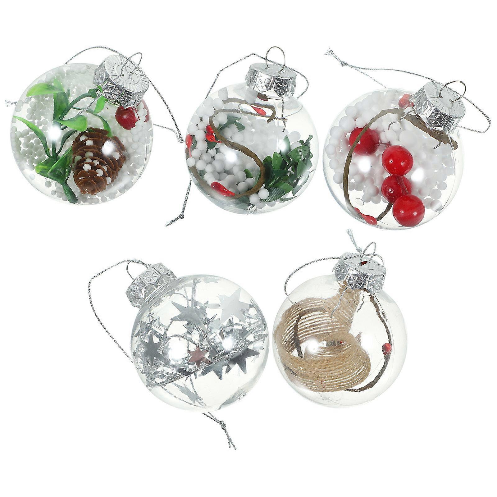 Plastic Ball Ornaments 18Pcs Assorted Color Xmas Party Decorations Set