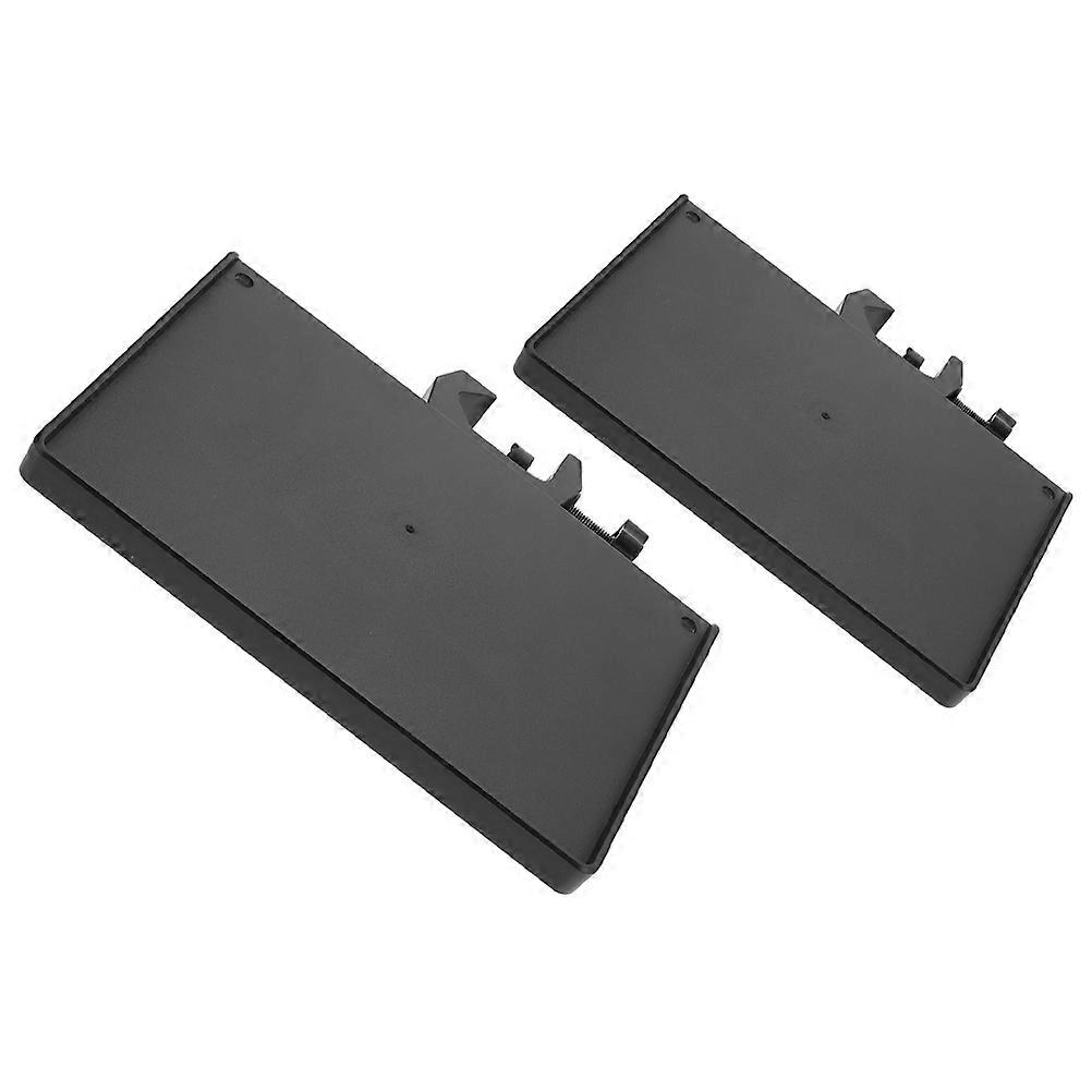 Microphone Sound Card Tray 2Pcs Storage Hold Belongings Accessory For Streaming Recording Black Multifunctional