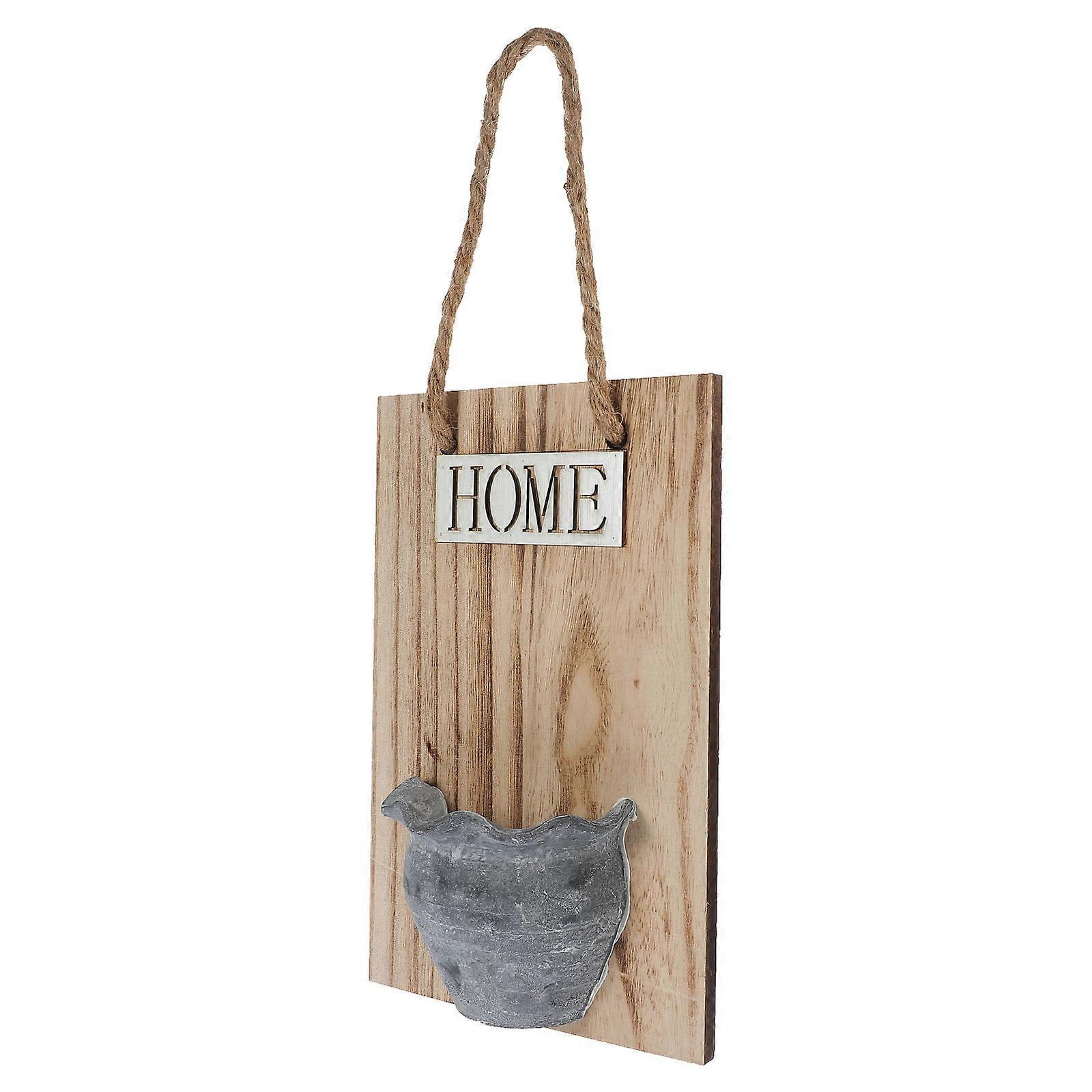 Rustic Hanging Flower Pot Holder Wall Mounted Planter for 3Pcs Use