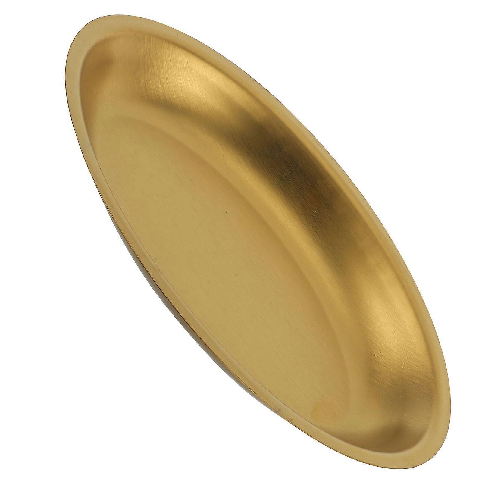 Oval Stainless Steel Food Serving Tray 3Pcs Suitable For Sushi Desserts And Snacks Featuring Versatile Use And Elegant Style