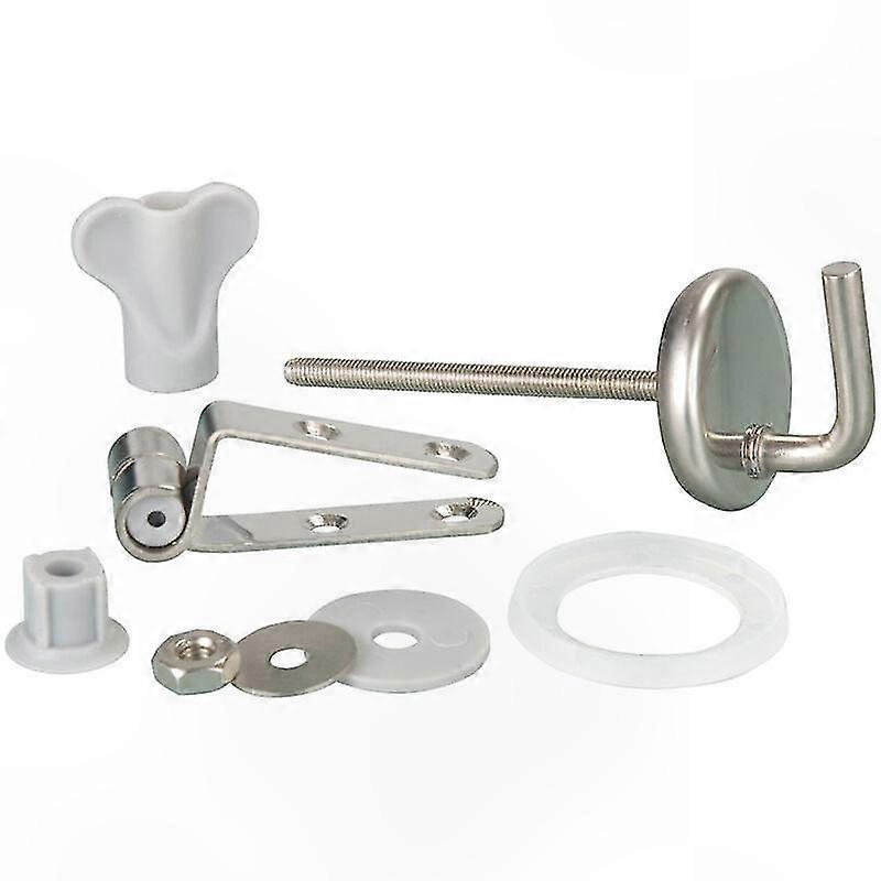 Stainless Steel Toilet Seat Fixing Kit, 15-Piece Matt Hardware for Secure Installation