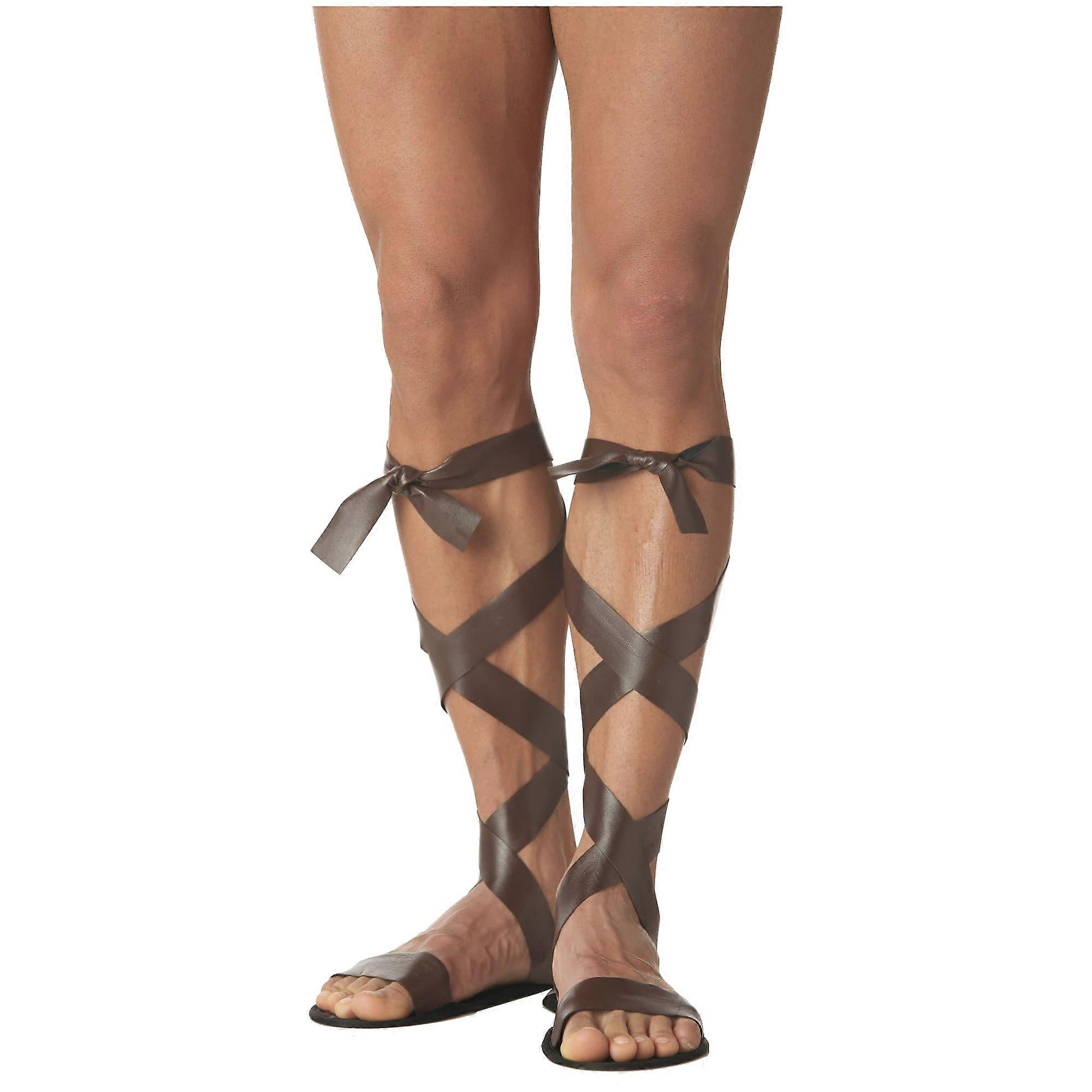 Romerska krigare Hercules gladiatorsandaler kostym sandaler