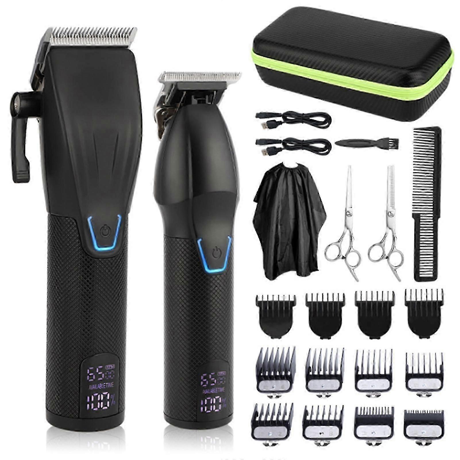 Professional Electric Hair Clipper Set Intelligent Display Speed Adjustable