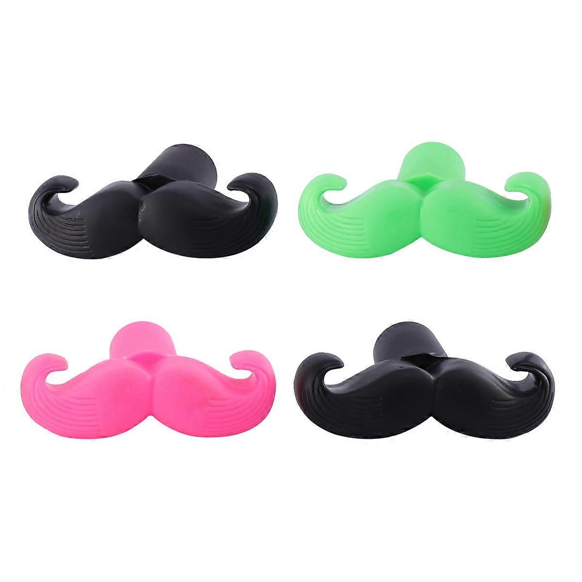 Dog Chew Toys Mustache Sound for Teeth Training 8Pcs Assorted Colors