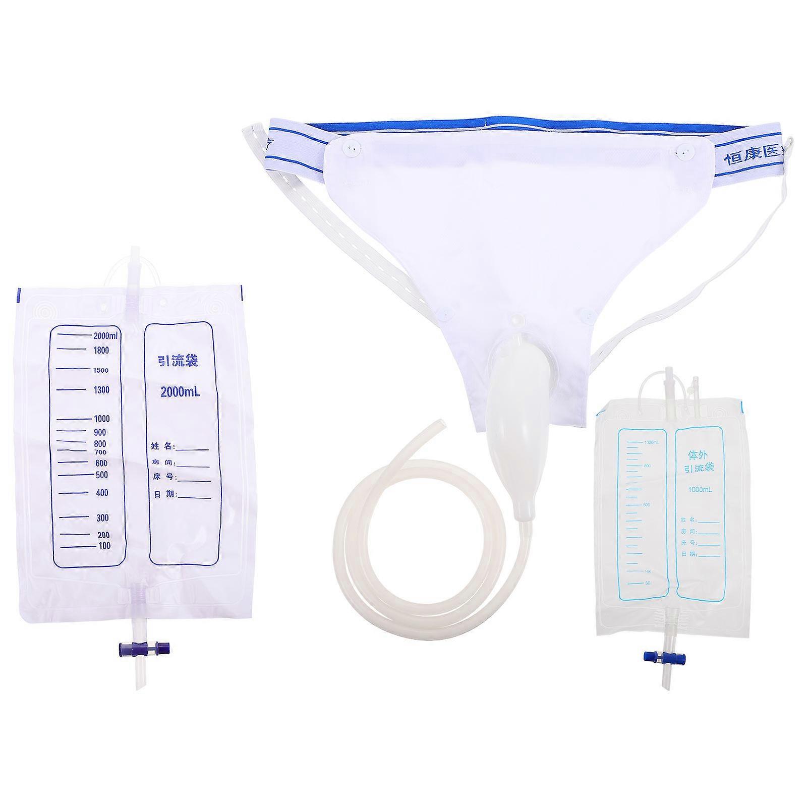 Nursing Urinary Bag PP White Comfortable Binding for Urine Storage Use