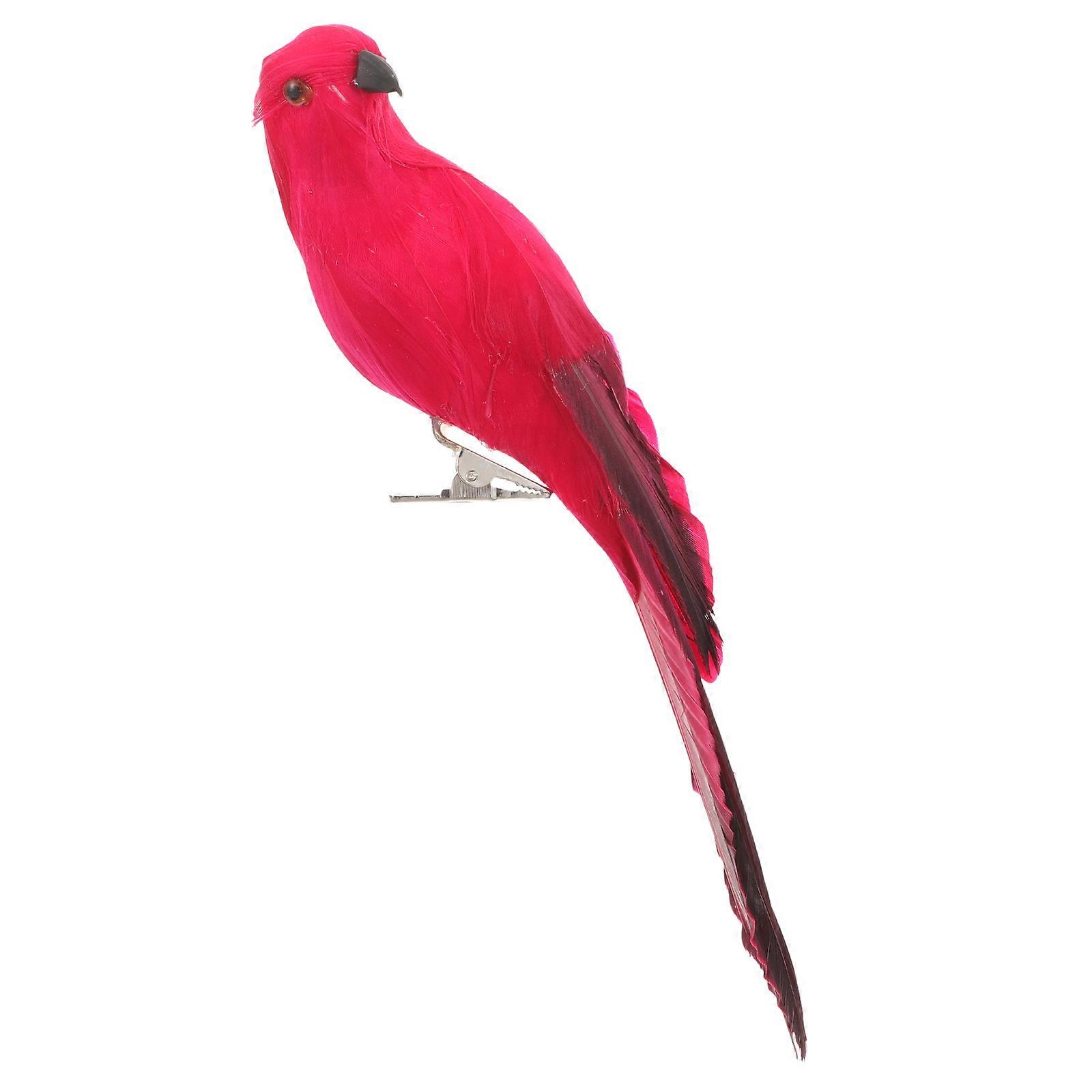 Artificial Birds Parrot Ornament Simulation for Decoration 4Pcs Set