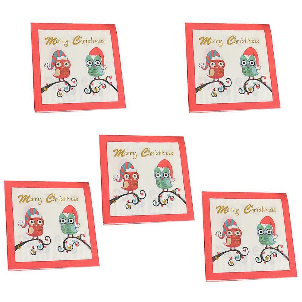 Tryckta servetter för julpapper, 10-pack