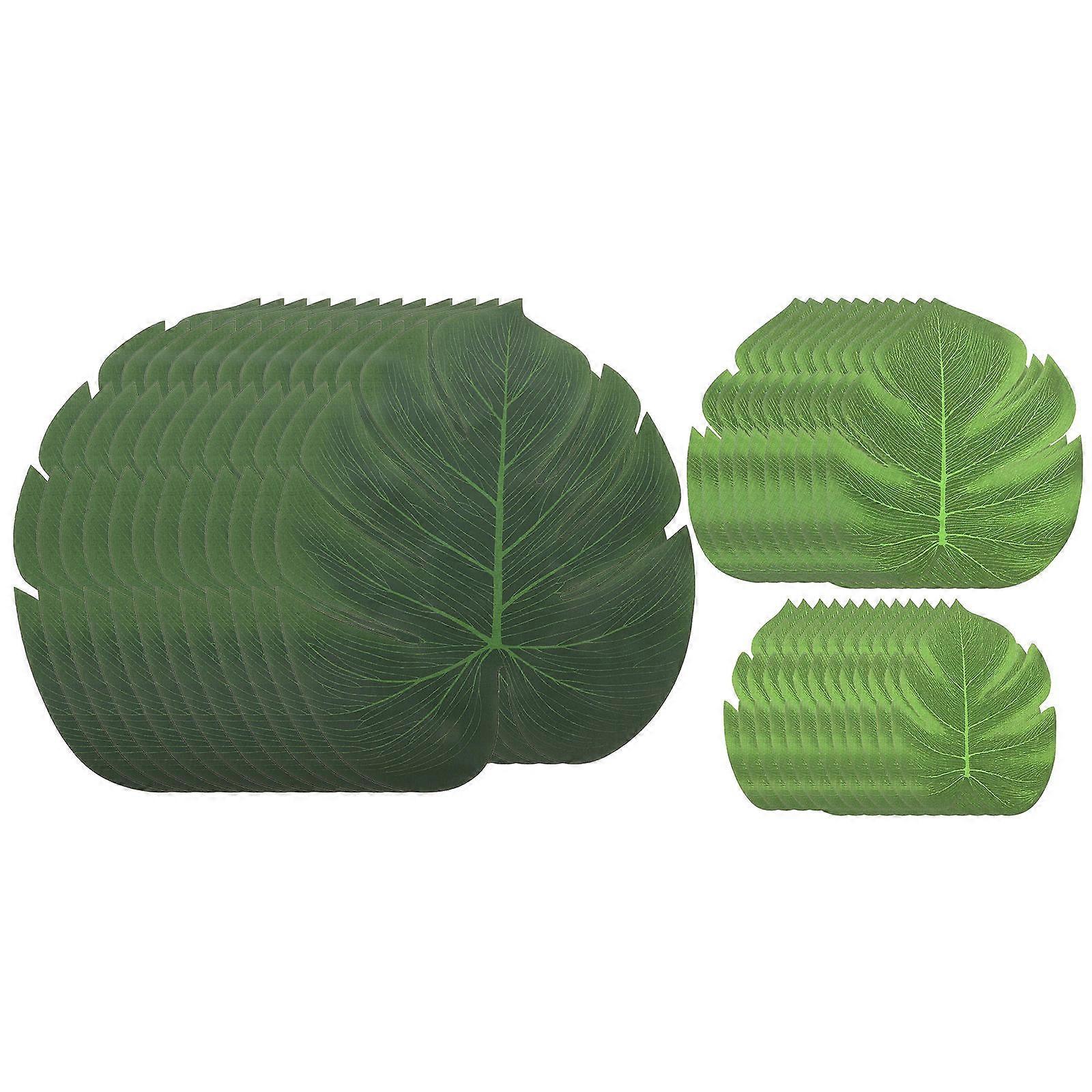 Dining Table Mats Monstera Leaf Placemats for Home 108Pcs
