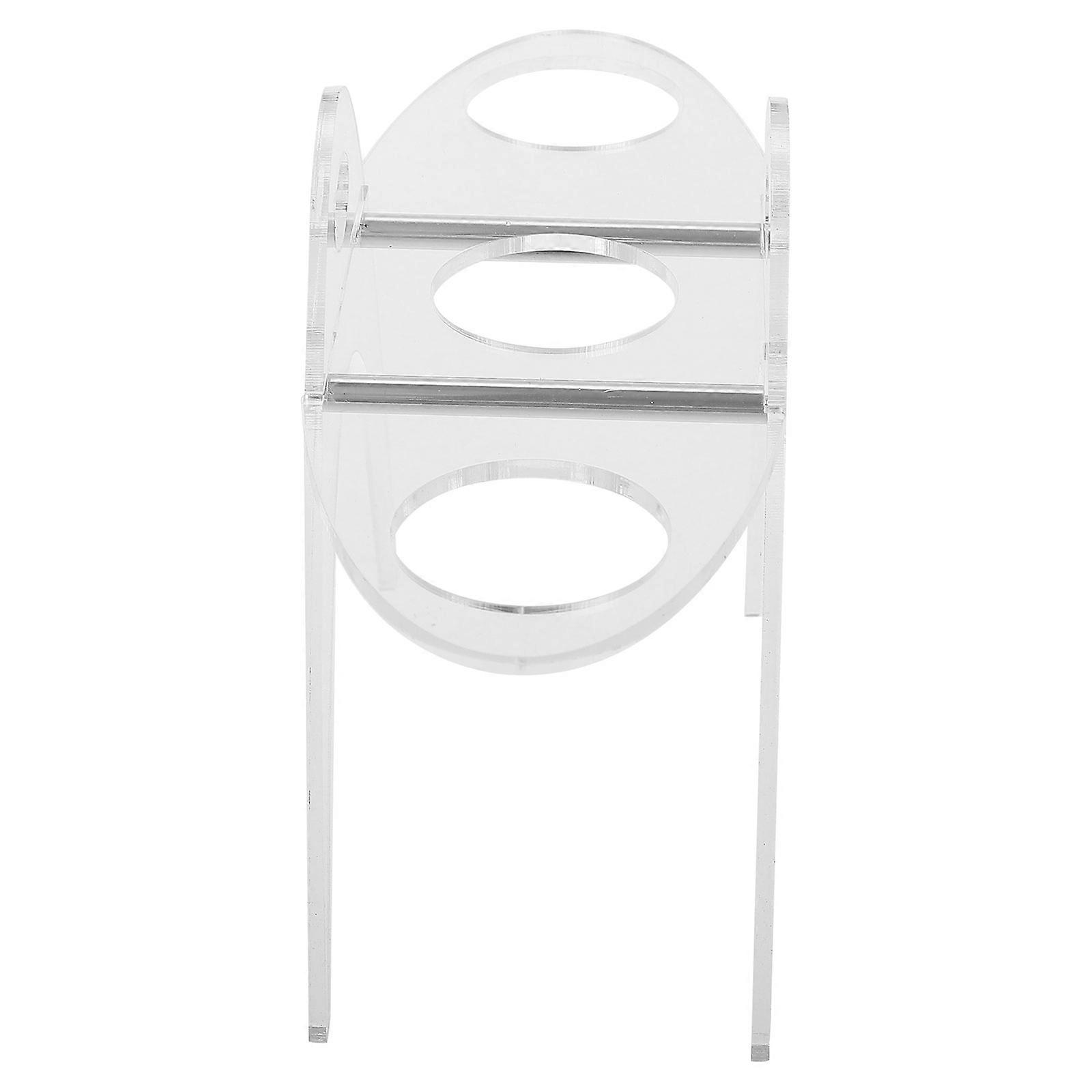 Sushi Roll Rack Transparent Acrylic Ice Cream Holder for Display Use 4Pcs