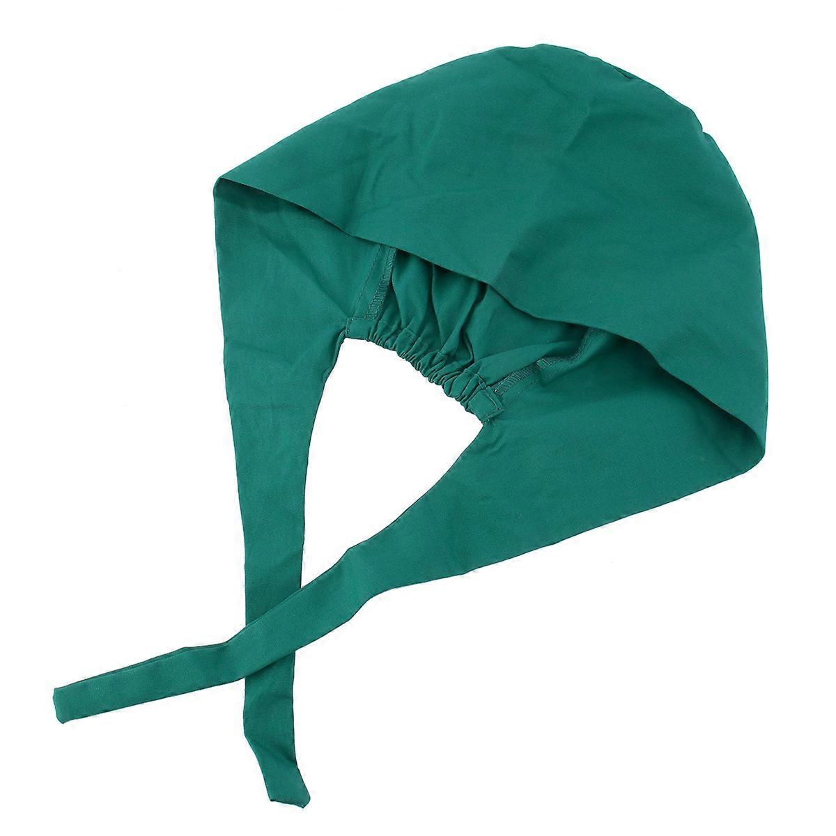 Operating Room Cap Cotton Nurse Working Hat for Decoration Green