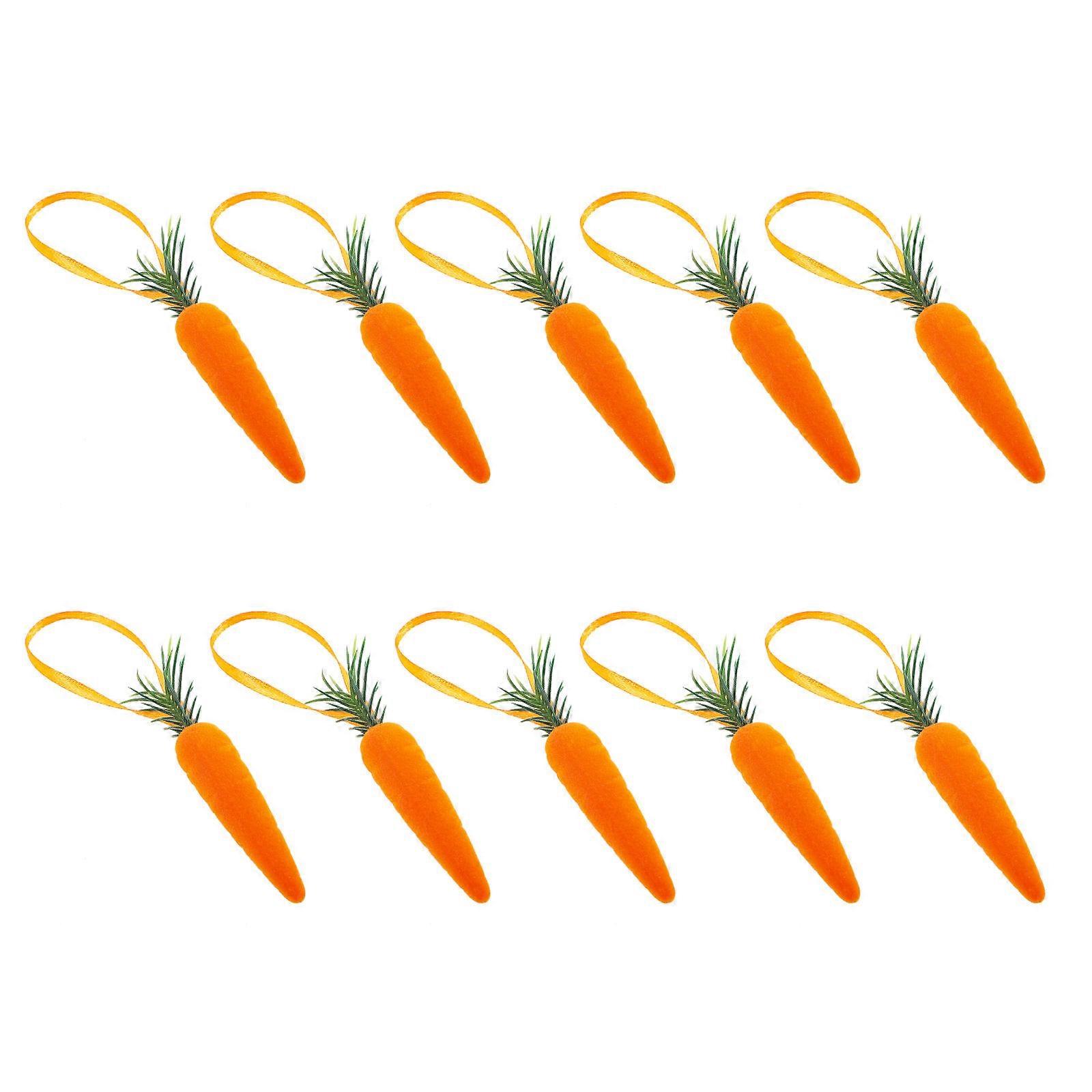 Orange Easter Carrot Hanging Ornaments for Decor 40Pcs Foam Decorations