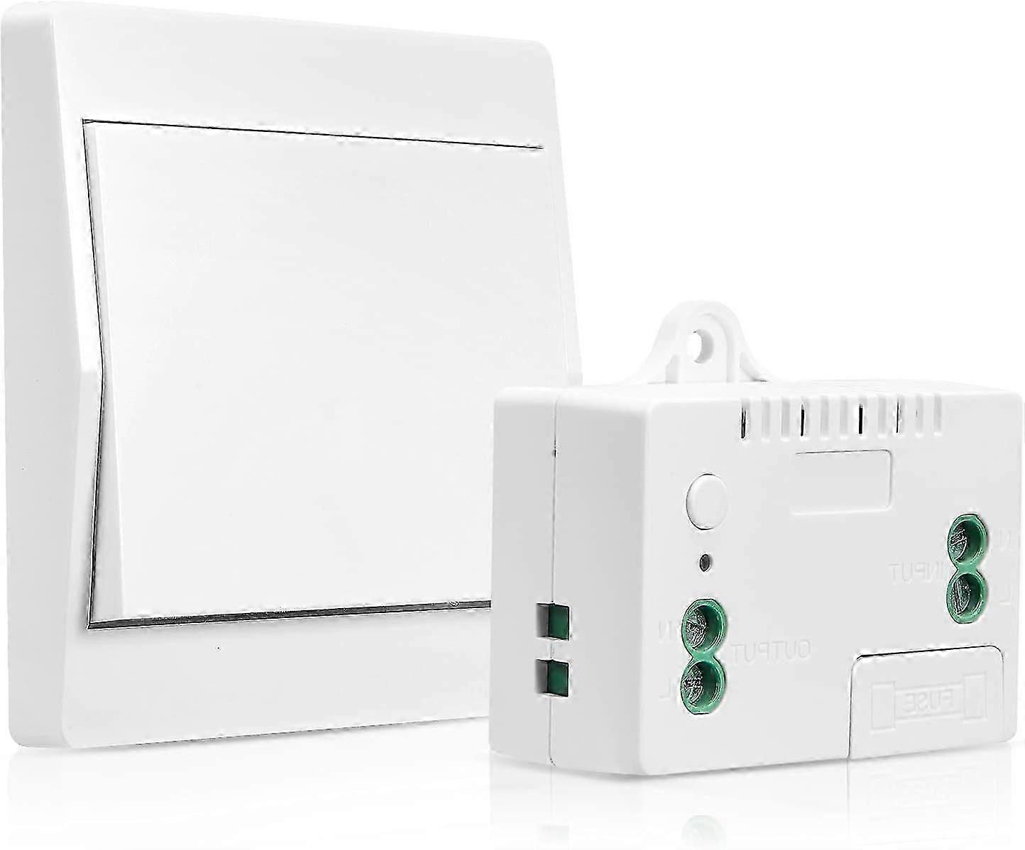 Wireless Switch Light Set Wireless Light Switch Battery-free Wall Switch 200M Outdoor 50M Indo