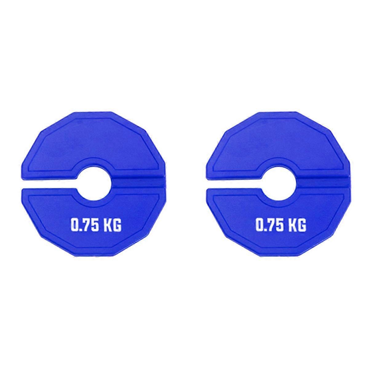2X 0.75kg Gym Micro-Type Plates Dumbbell Fractional Weight Plate Rubber Add-on Weights for Strength