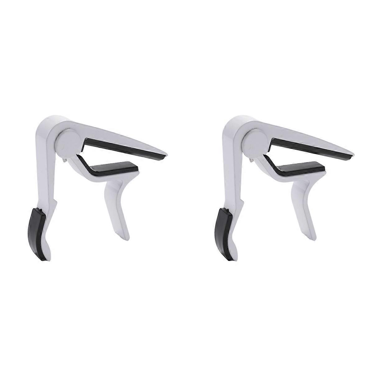 White-handed Guitar Capo Clip Trigger with Quick Change