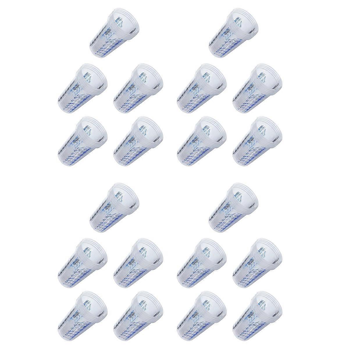 Disposable Flexible Clear Graduated Plastic Mixing Cups Use