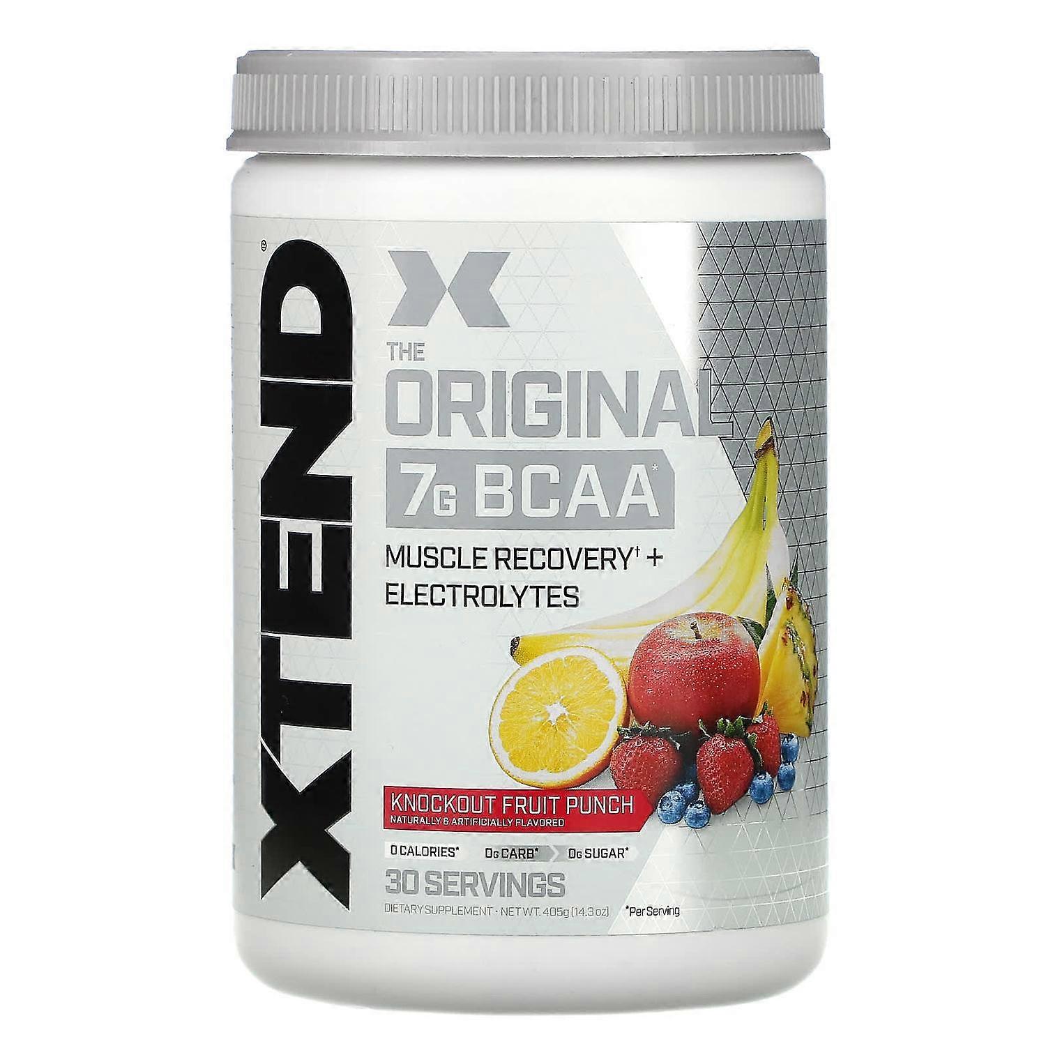 XTEND, 7G BCAA, Knockout Fruit Punch, 13.8 oz (390 g)