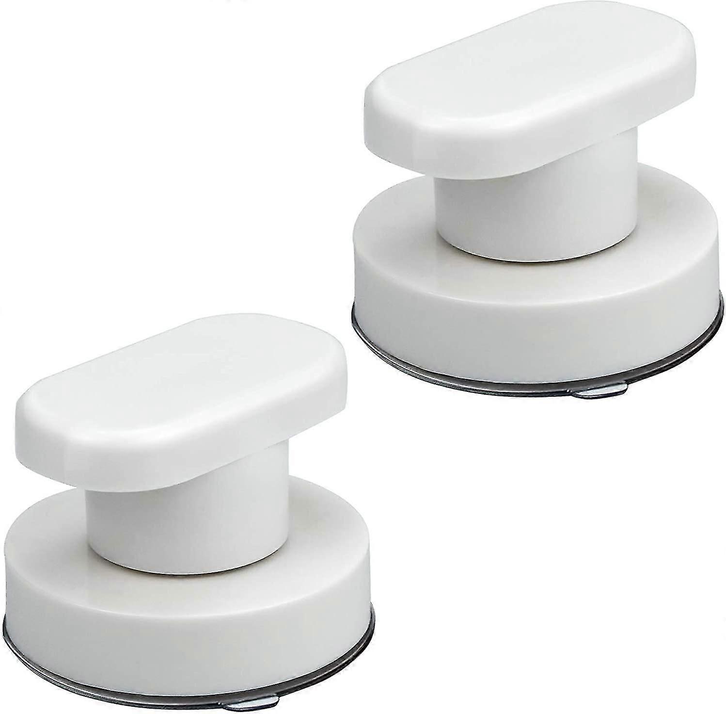 2 X Strong Suction Cup Handle Suction Cup Armrest Movable Glass Handle For Bathroom Cabinet Drawer