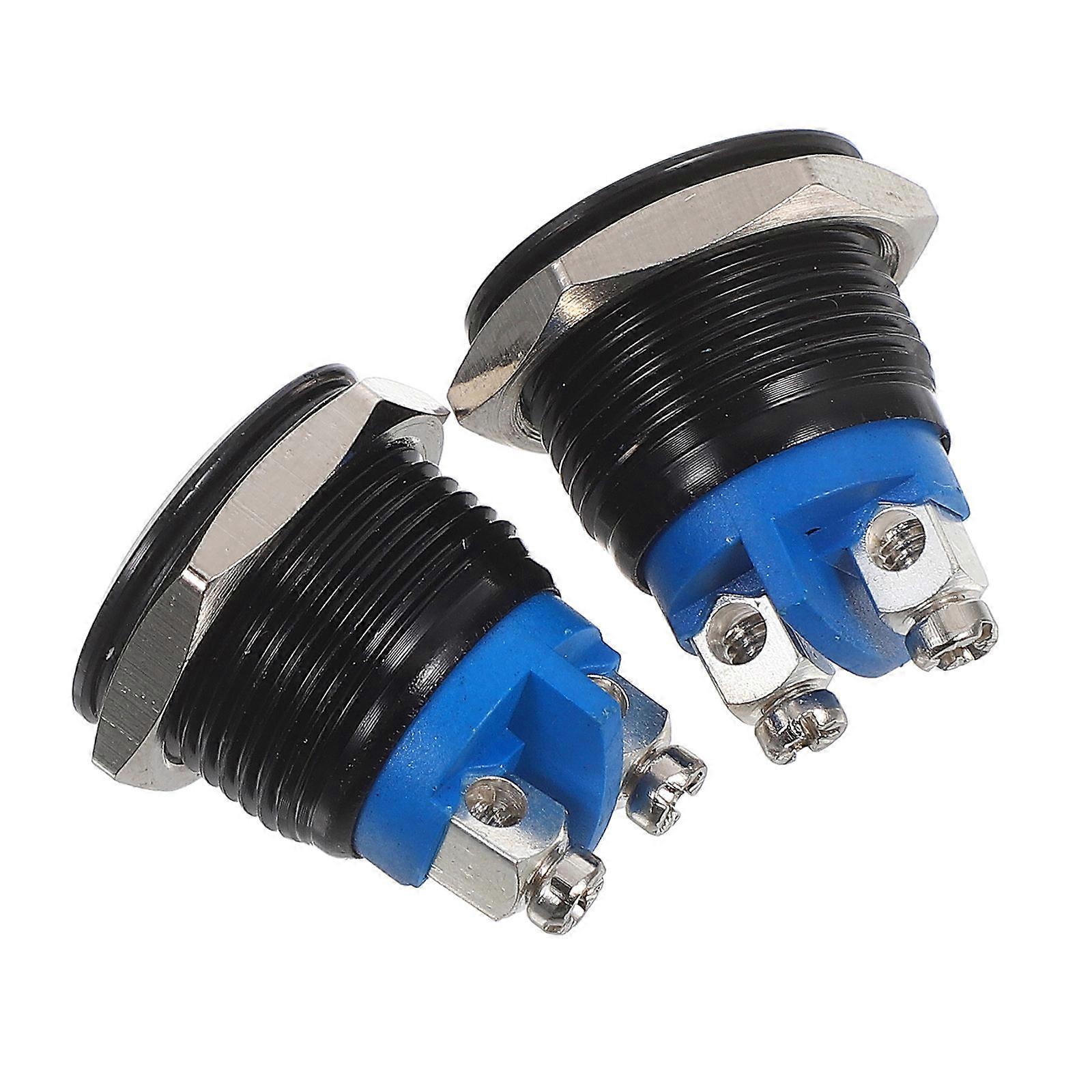 Metal Housing Momentary Push Button for Replacement 10Pcs