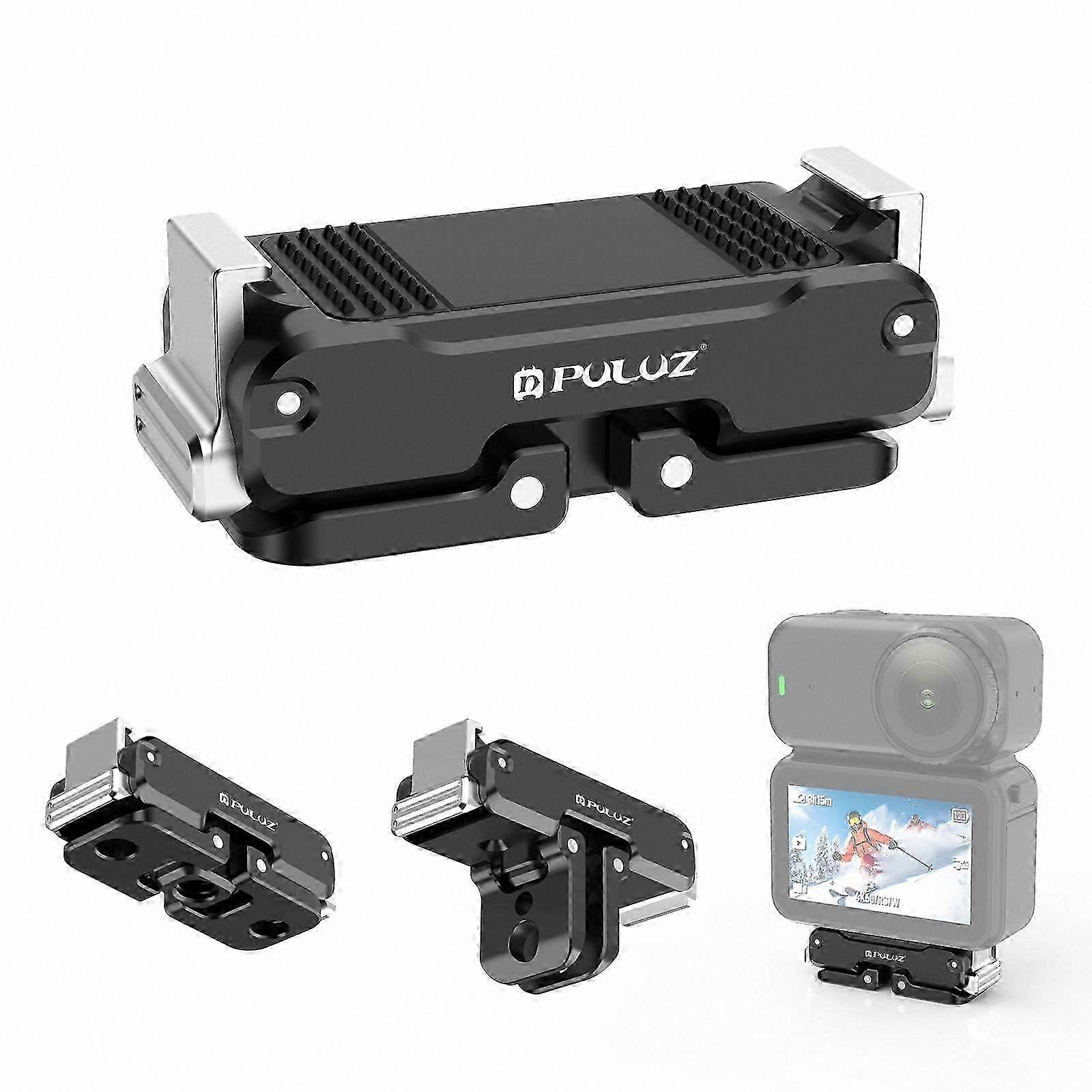 Magnetic Metal Quick Release Base Mount for Compact Gimbals (Black)