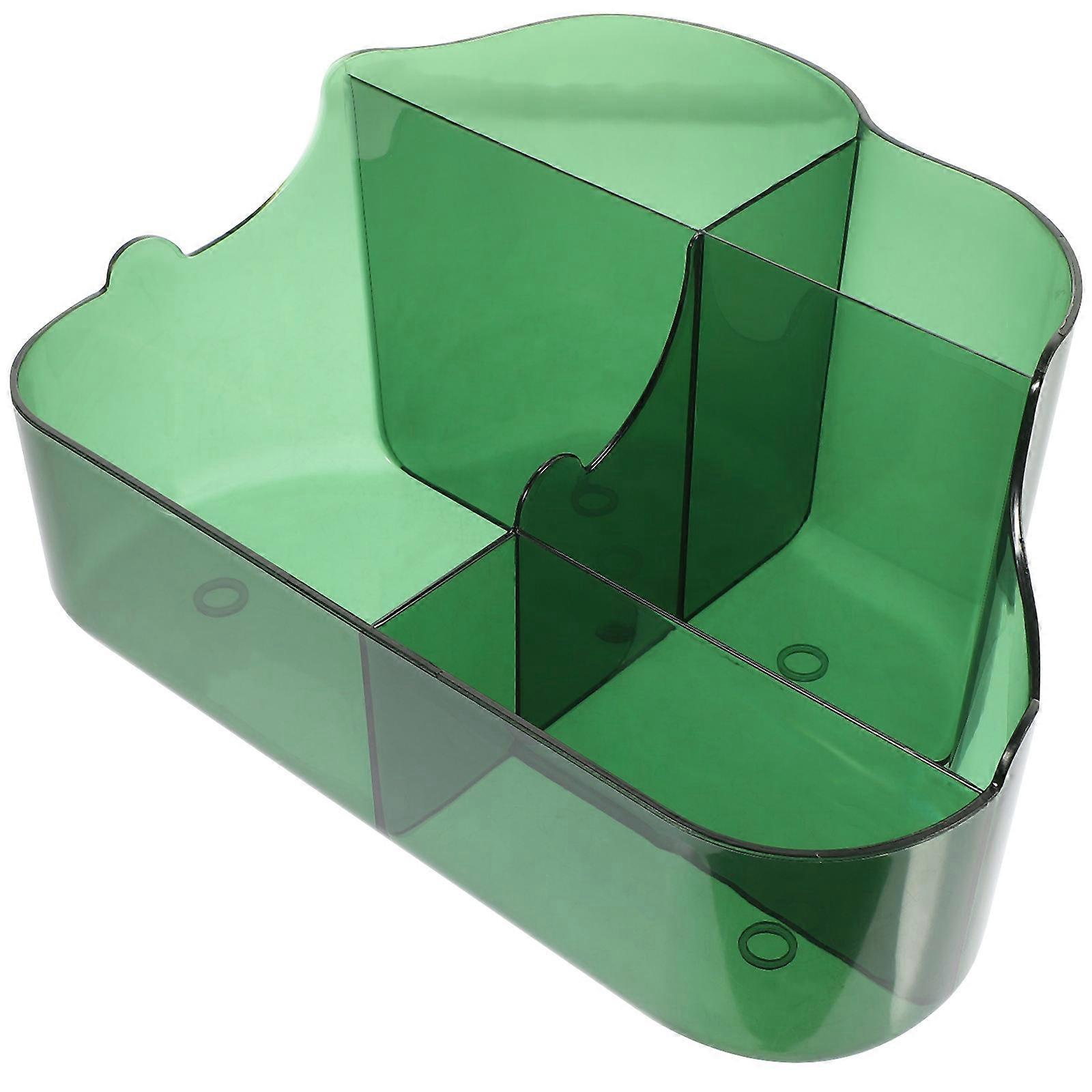 Green Desktop Makeup Organizer with Remote Control Box Pen Holder 2Pcs