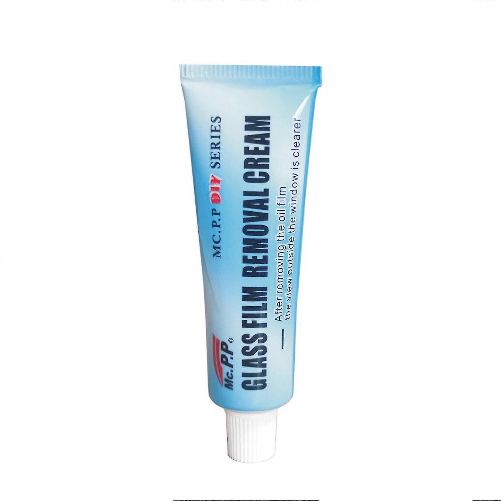 Car Glass Oil Film Cleaner, Glass Film Removal Cream With Sponges & Towels, Car Glass Cleaner, Automotive Glass Cleaning Paste Glass Stripper Water Sp