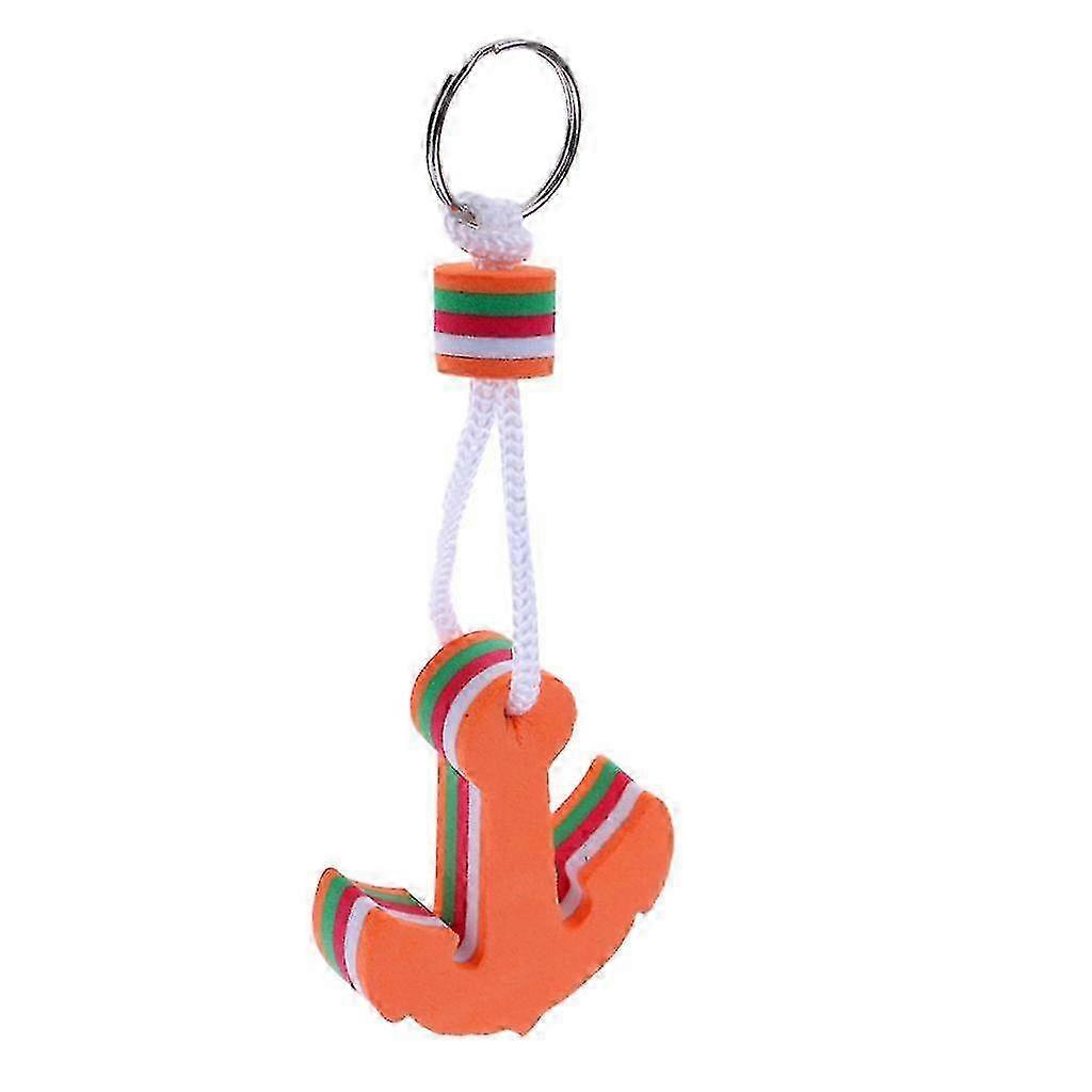 2025 Anchor Shaped Foam Floating Key Ring Water Buoyant Keyring Keychain Tool Boating Yachting Sailing Rowing Accessories - Red, 6.32x5.2cm