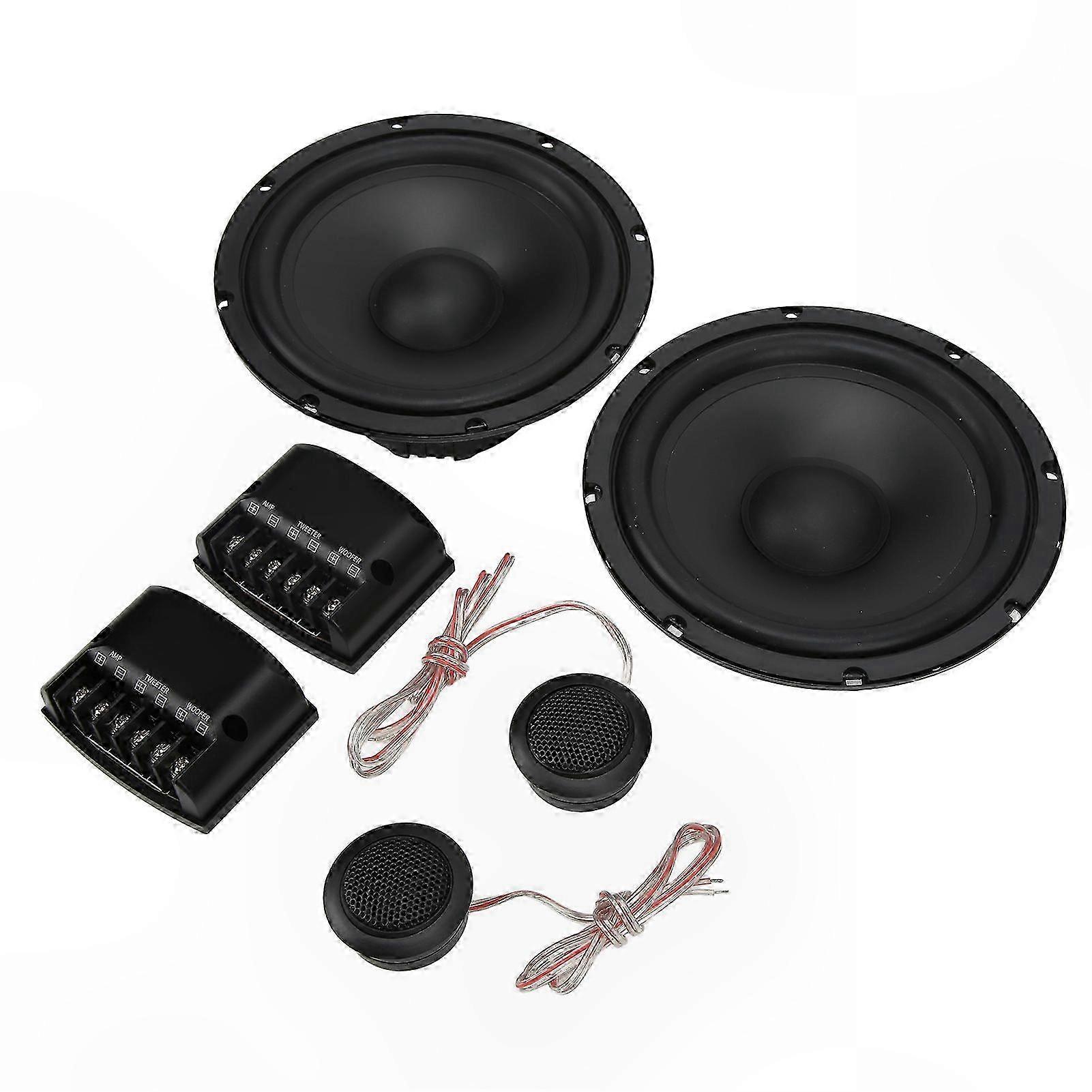 2 Pcs 400W 4 Ohm Universal Car Tweeter Speakers with Metal and ABS