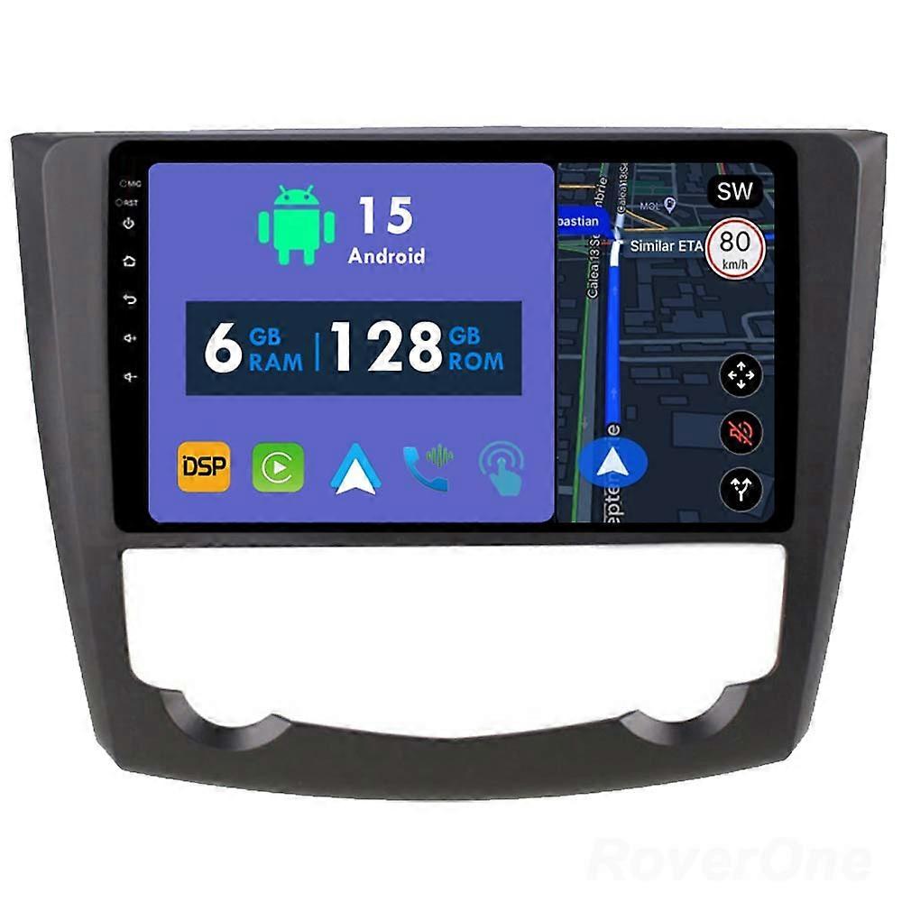 Car Radio 6G+128G CarPlay GPS Navigation Head Unit for Renault Kadjar 2015 - 2017 Android Auto Bluetooth Stereo Touch Screen
