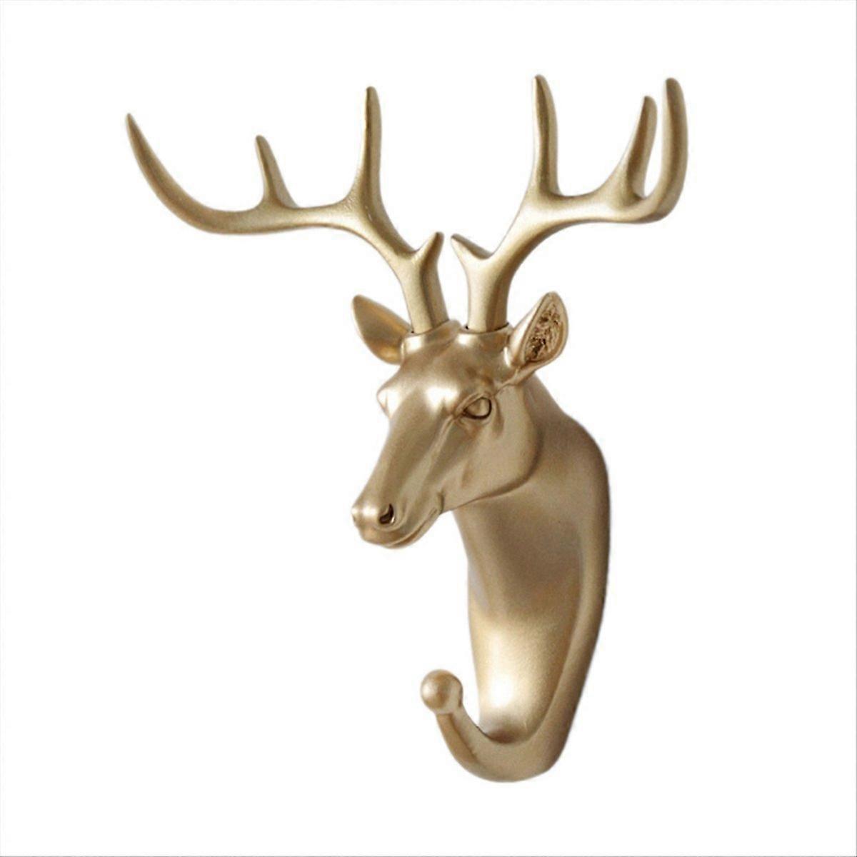 Wall Mounted Hooks Animal Head Rack Coat Caps Wall Hanger A