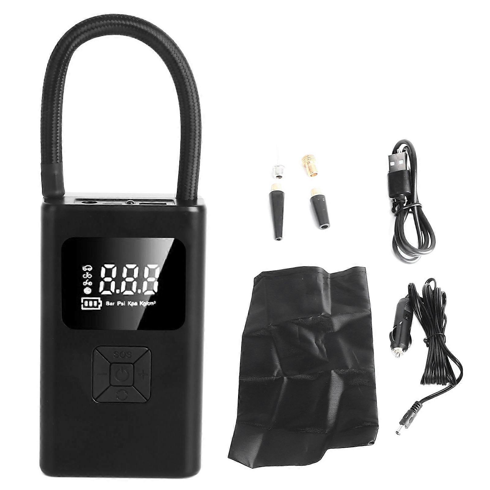 Portable tire inflator for car with digital display and 130PSI