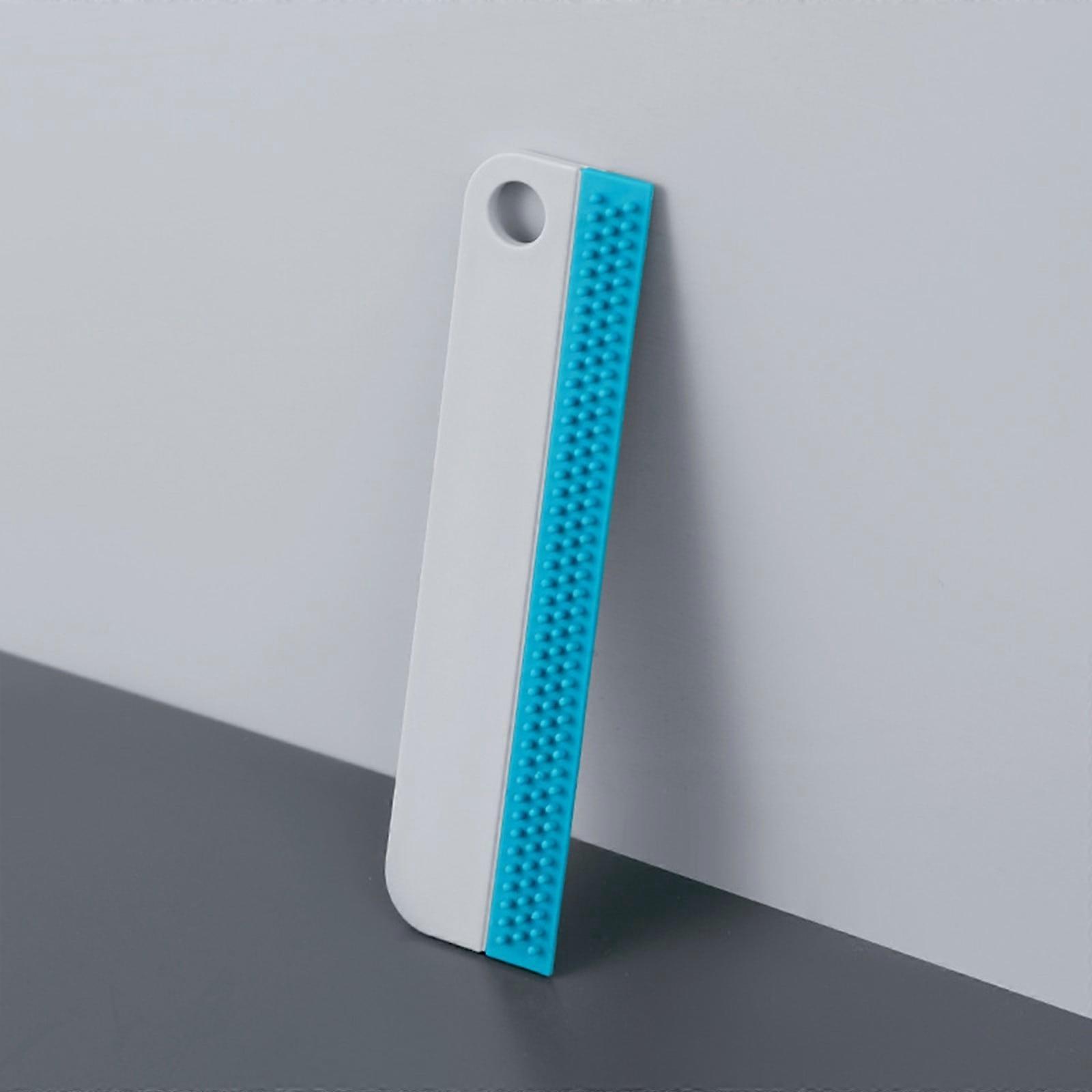 Jacenvly Aesthetic Window Cleaner Mirror Brush with Soft Rubber Scraper, Compatible with Home Decor & Living Room