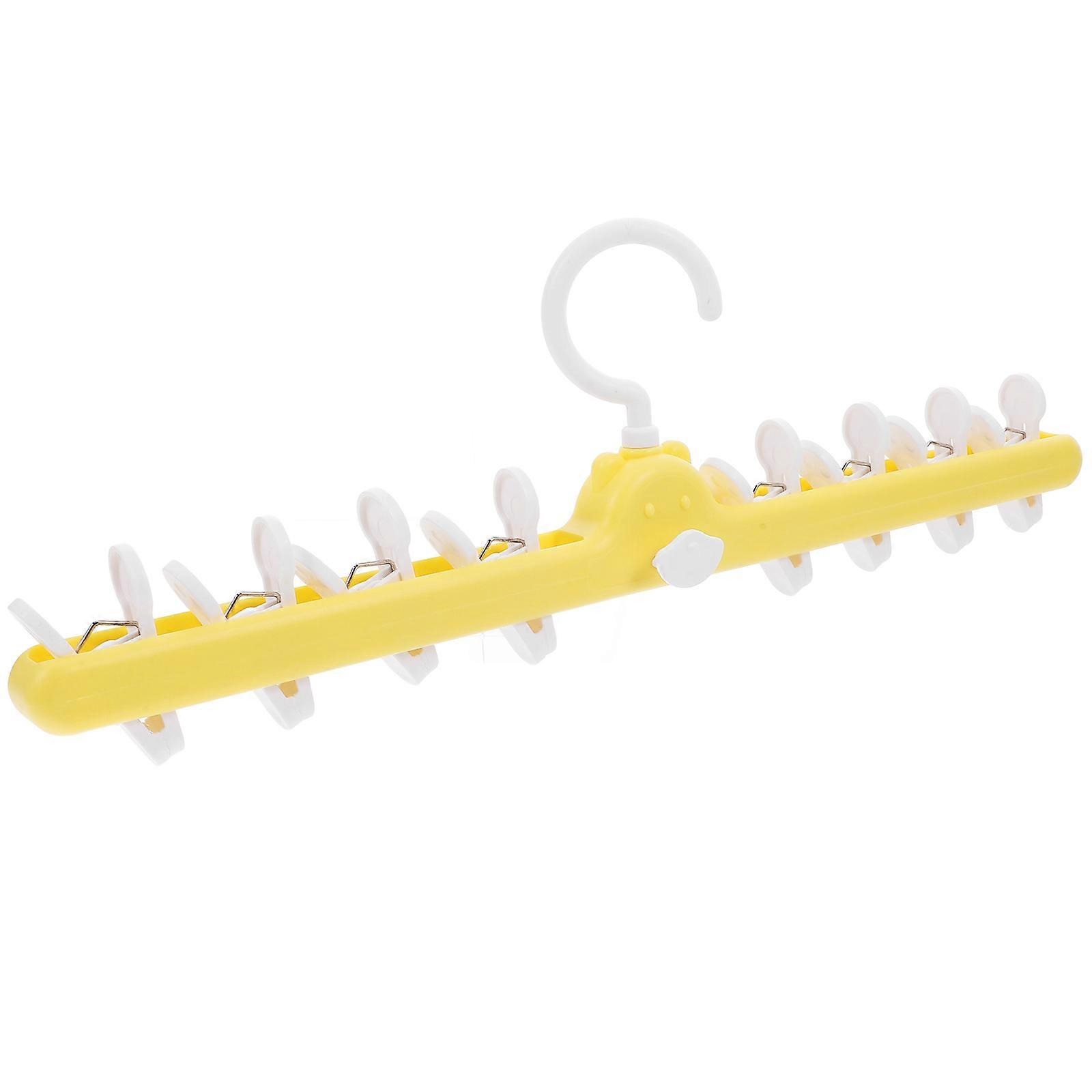 Yellow Hanger Small Bear for Holding Use Multiple Clips
