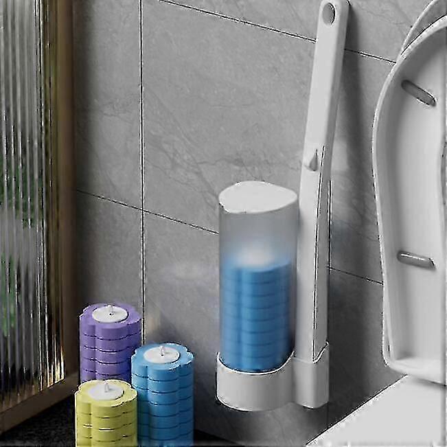 Disposable bowl cleaning system for hassle-free use - 12X brush set with refill