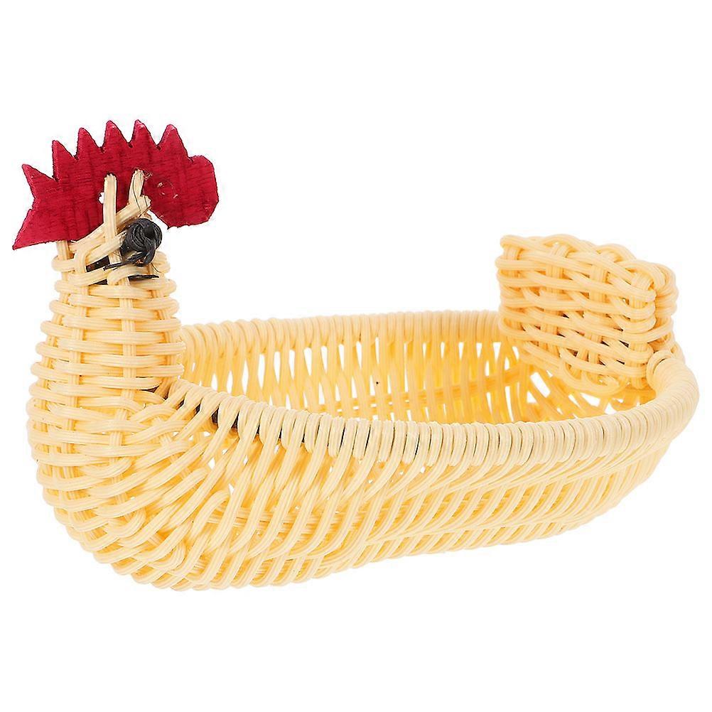 ABS Imitation Rattan Storage Basket for Kitchen Use and Egg Storage