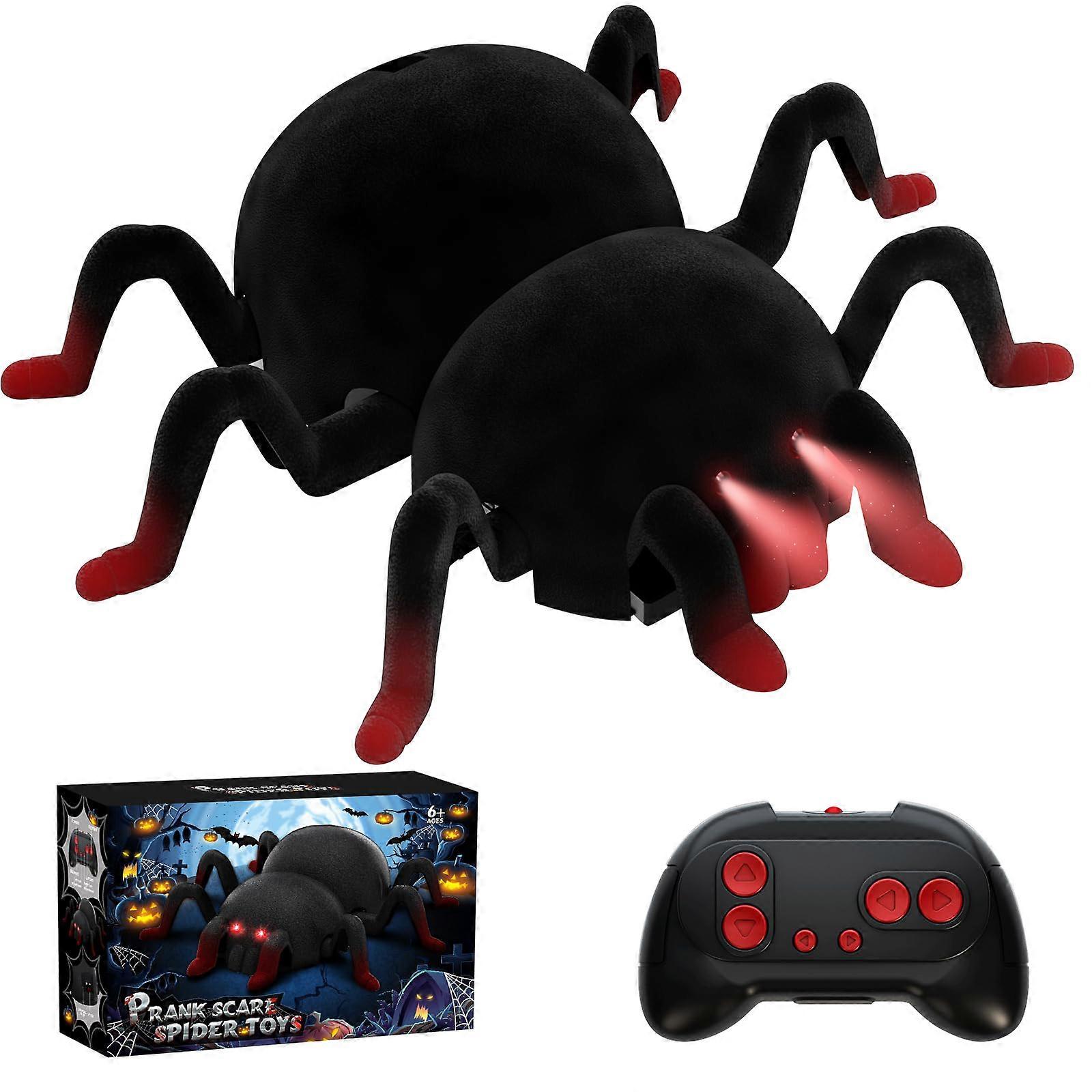 Interactive Climbing Arachnid Toy LED Light Features Shockproof Construction Rechargeable Battery Operated for Ages 4+ Multicolor