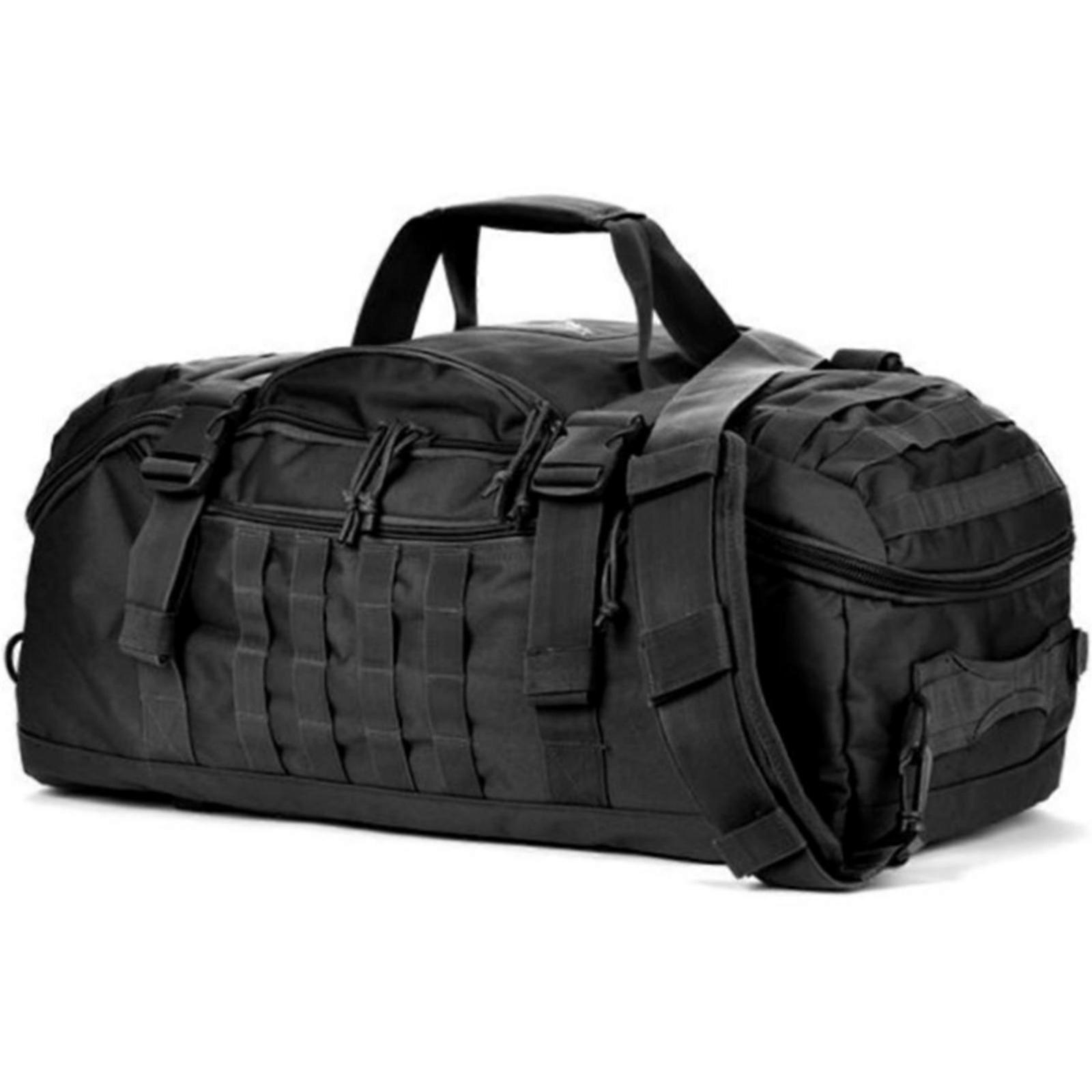 Modifiable Capacity Mountaineering Bag Highlighting Abrasion Resistant Fabric And Organizational Storage Structure  Black Color