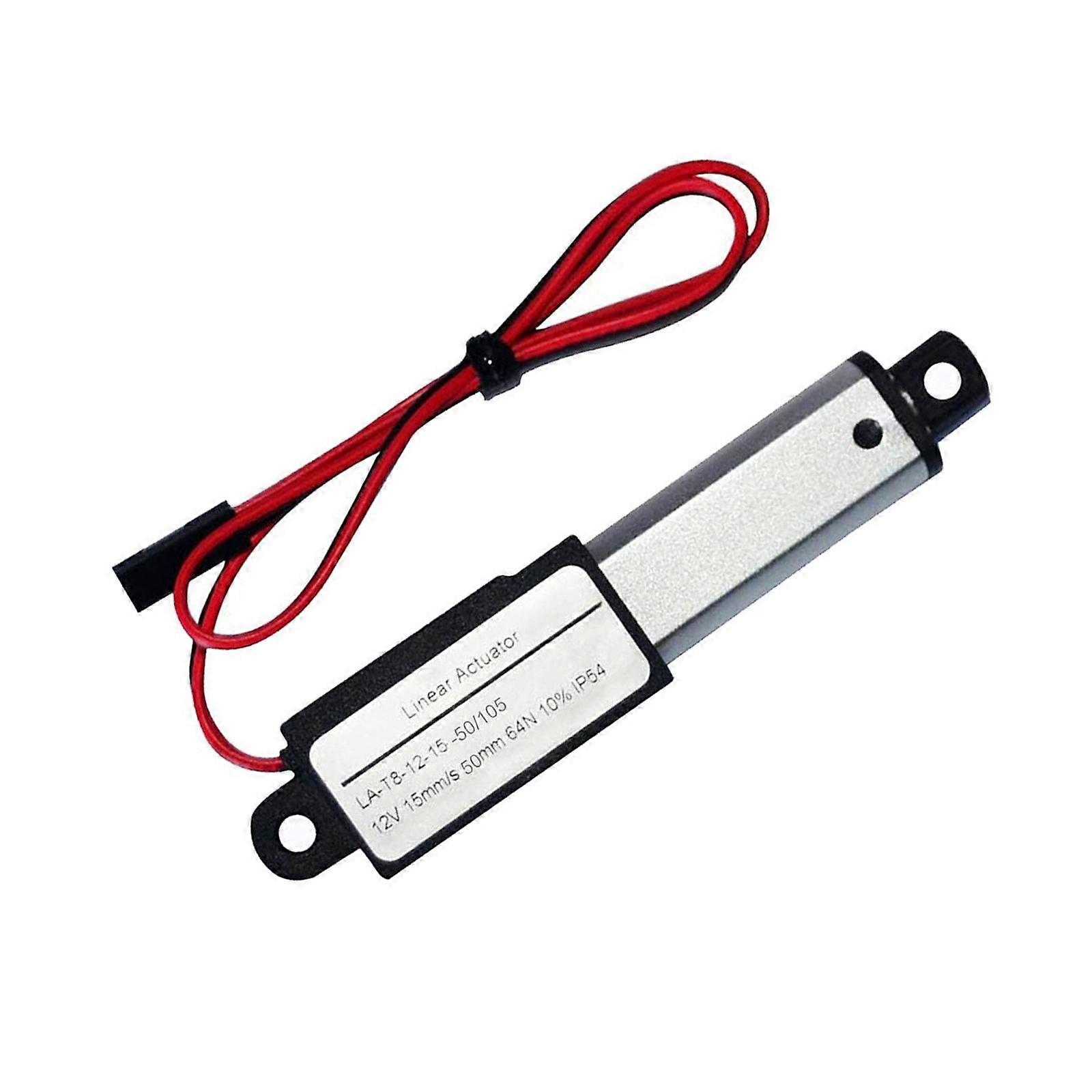 Electric Linear Actuator 12V 64N Thrusts Aluminum Tube Automatic Linear Actuator Telescopic Linear Actuator Enduring Multicolor