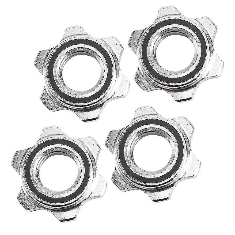 Anti-Slip Collar Screw Casting Iron Security Nut for Barbell 4Pcs