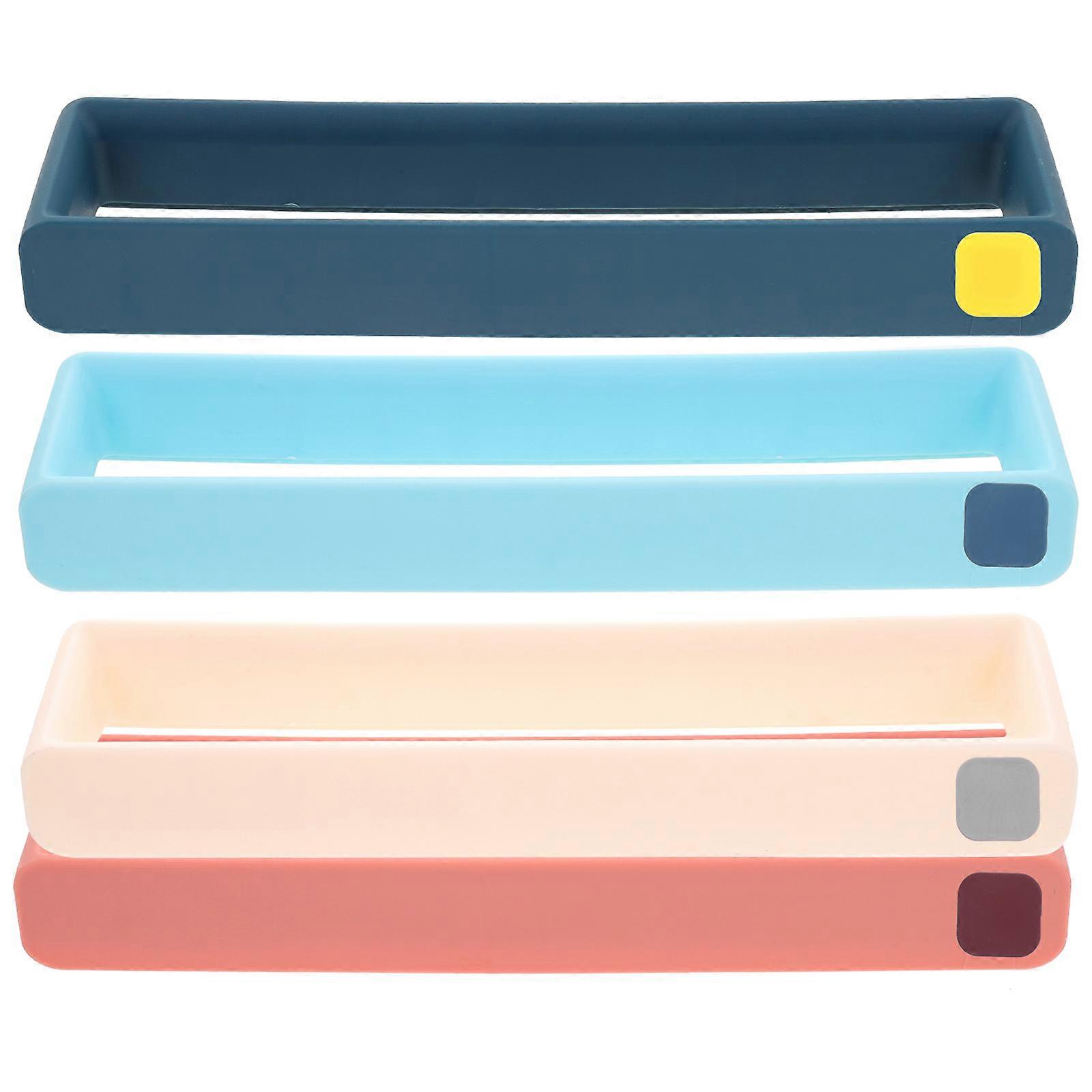 Wall Mounted Multi-Functional Shoe Storage Slippers Rack Homeowners Rectangular 4Set