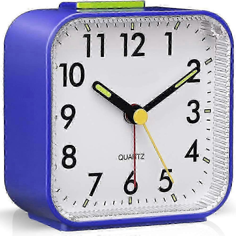 Silent Alarm Clocks Bedside Non Ticking Battery Powered Table Clocks Luminous Large Display Snooze z