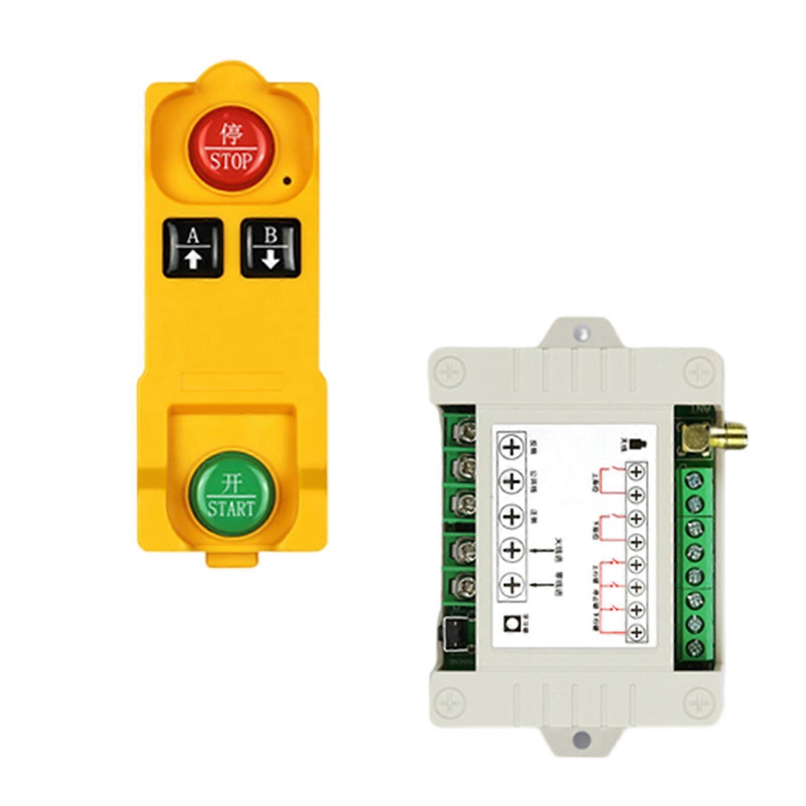 Electric Door Controller Set Gate Entry Long Distanced Wireless Remote Control Switches Set 2-Channel 433MHz -105dBm  yellow