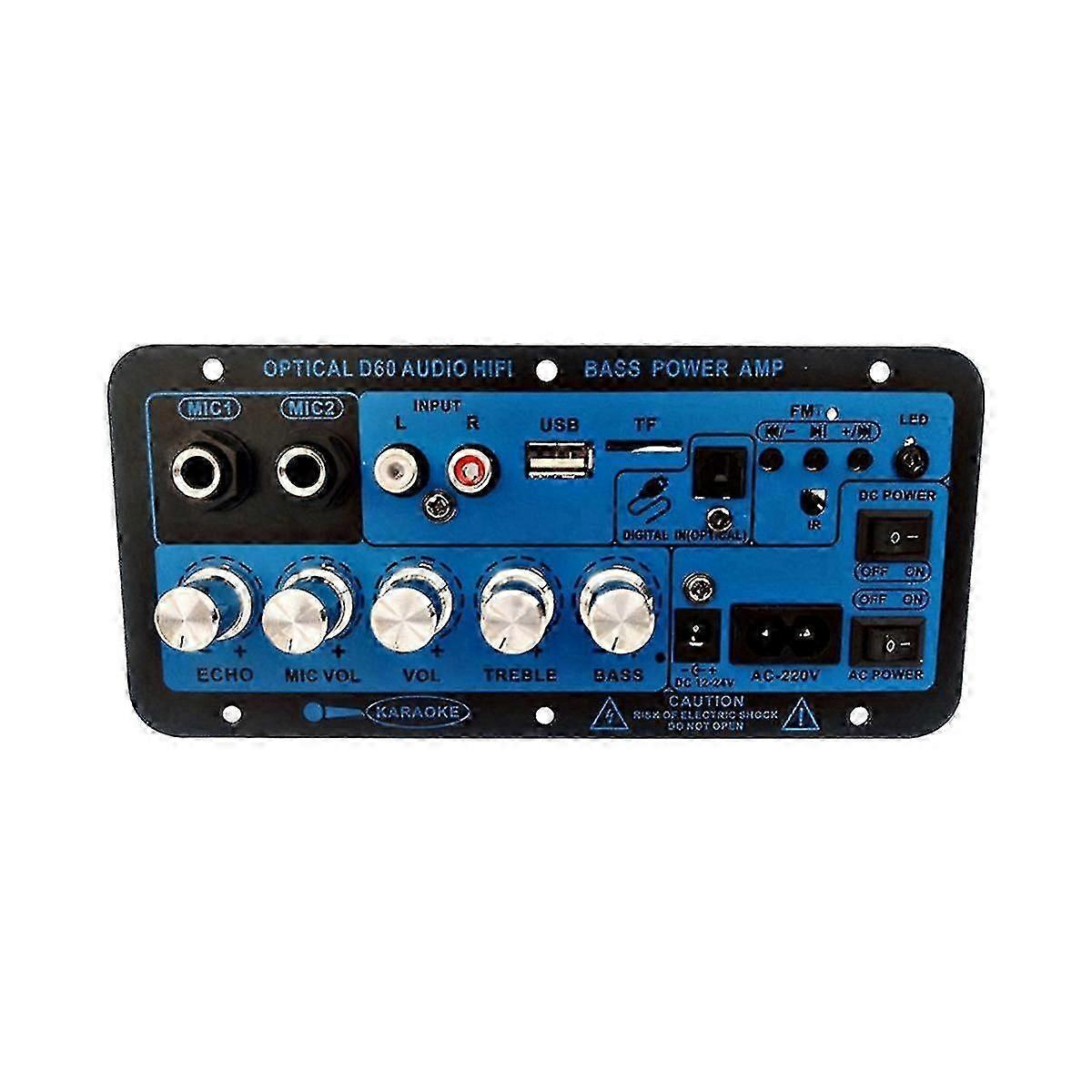 D60 50w Subwoofer Power Amplifier Board With Optical Audio 12v24v220v Bluetooth Audio Amplifier Boa